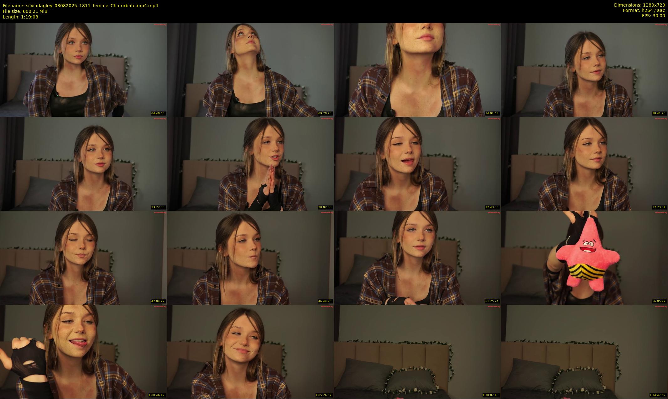 silviadagley — 80 minute Chaturbate female cam show recording, 720p, Aug 8, 2025