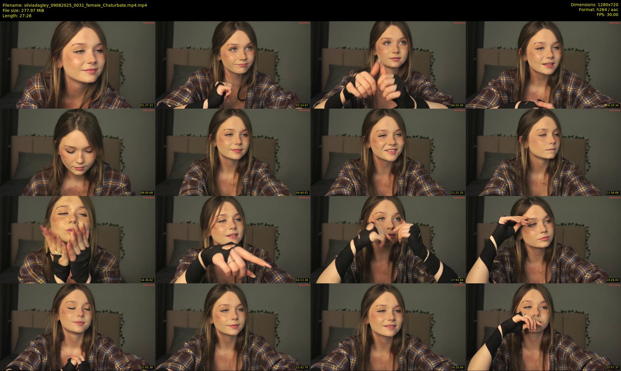 silviadagley — 28 minute Chaturbate female cam show recording, 720p, Aug 9, 2025