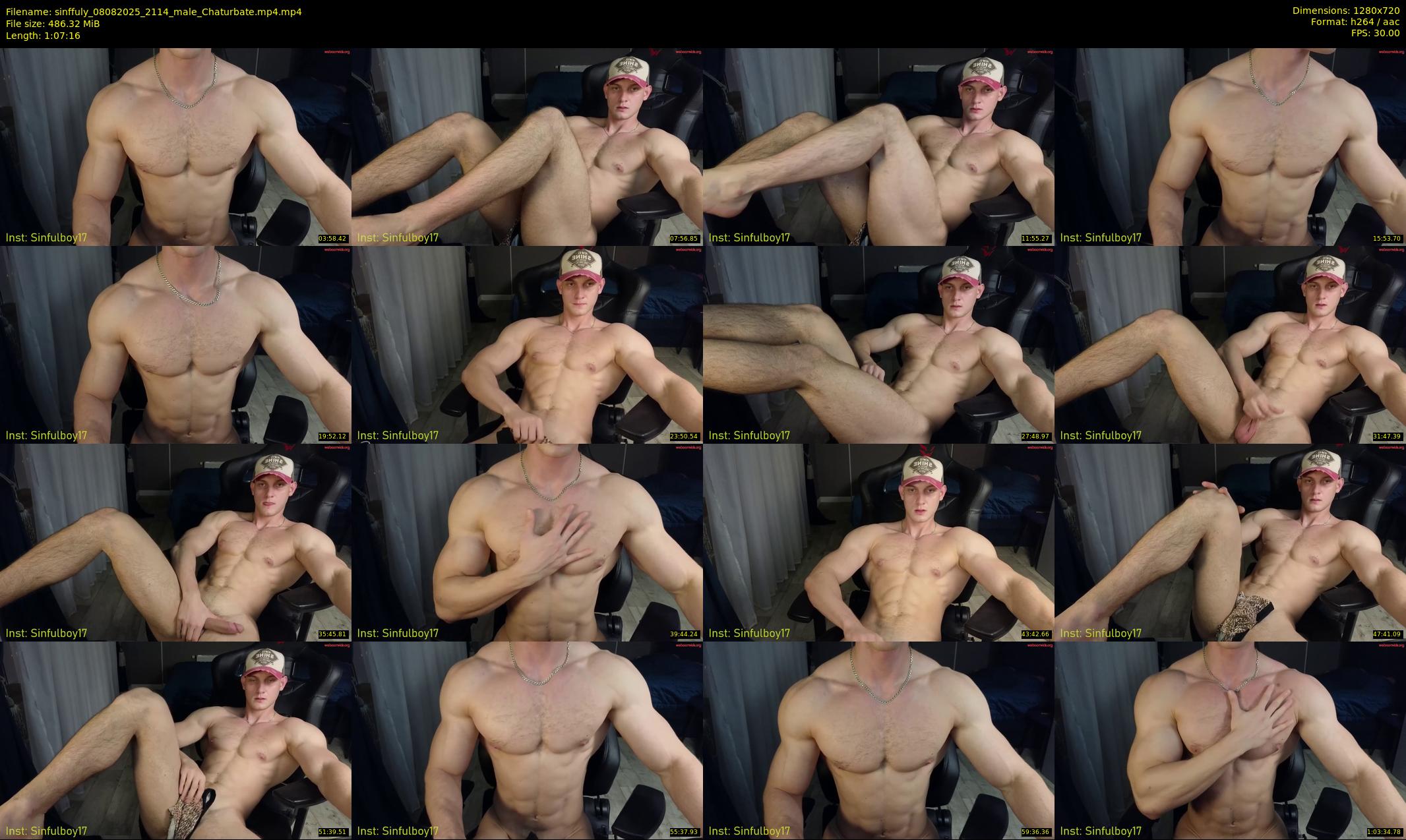 sinffuly — 68 minute Chaturbate male cam show recording, 720p, Aug 8, 2025