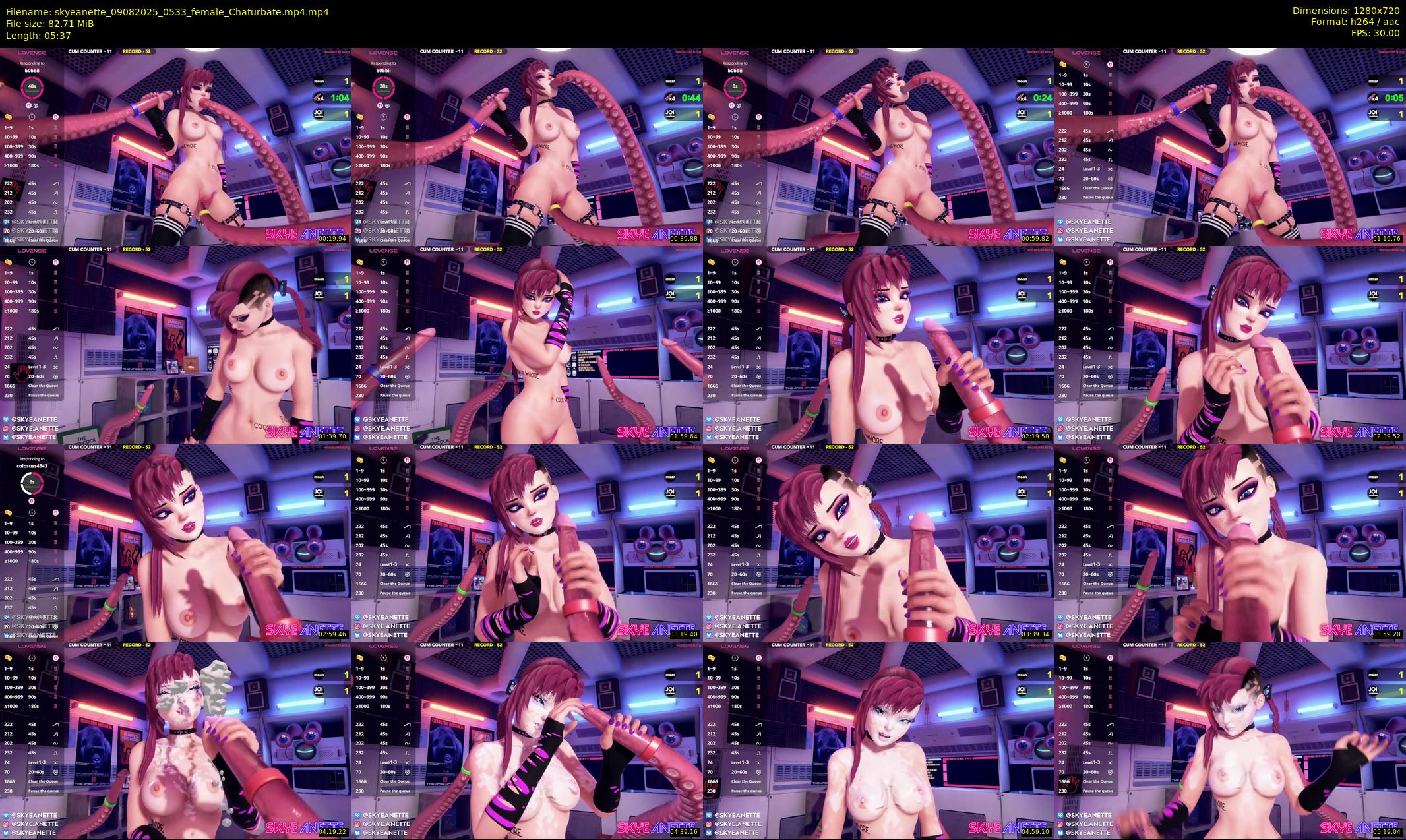 skyeanette — 6 minute Chaturbate female cam show recording, 720p, Aug 9, 2025