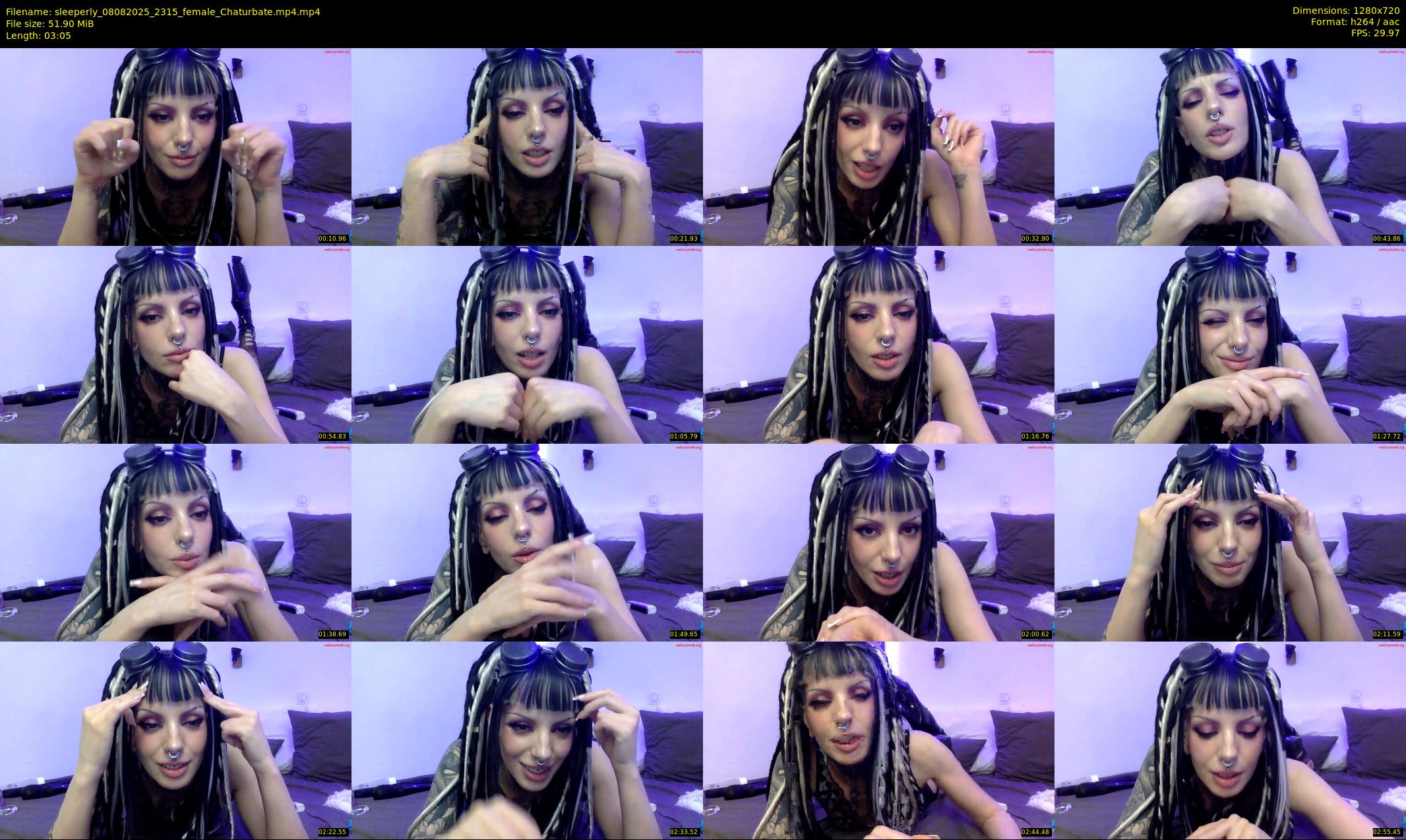 sleeperly — 4 minute Chaturbate female cam show recording, 720p, Aug 8, 2025