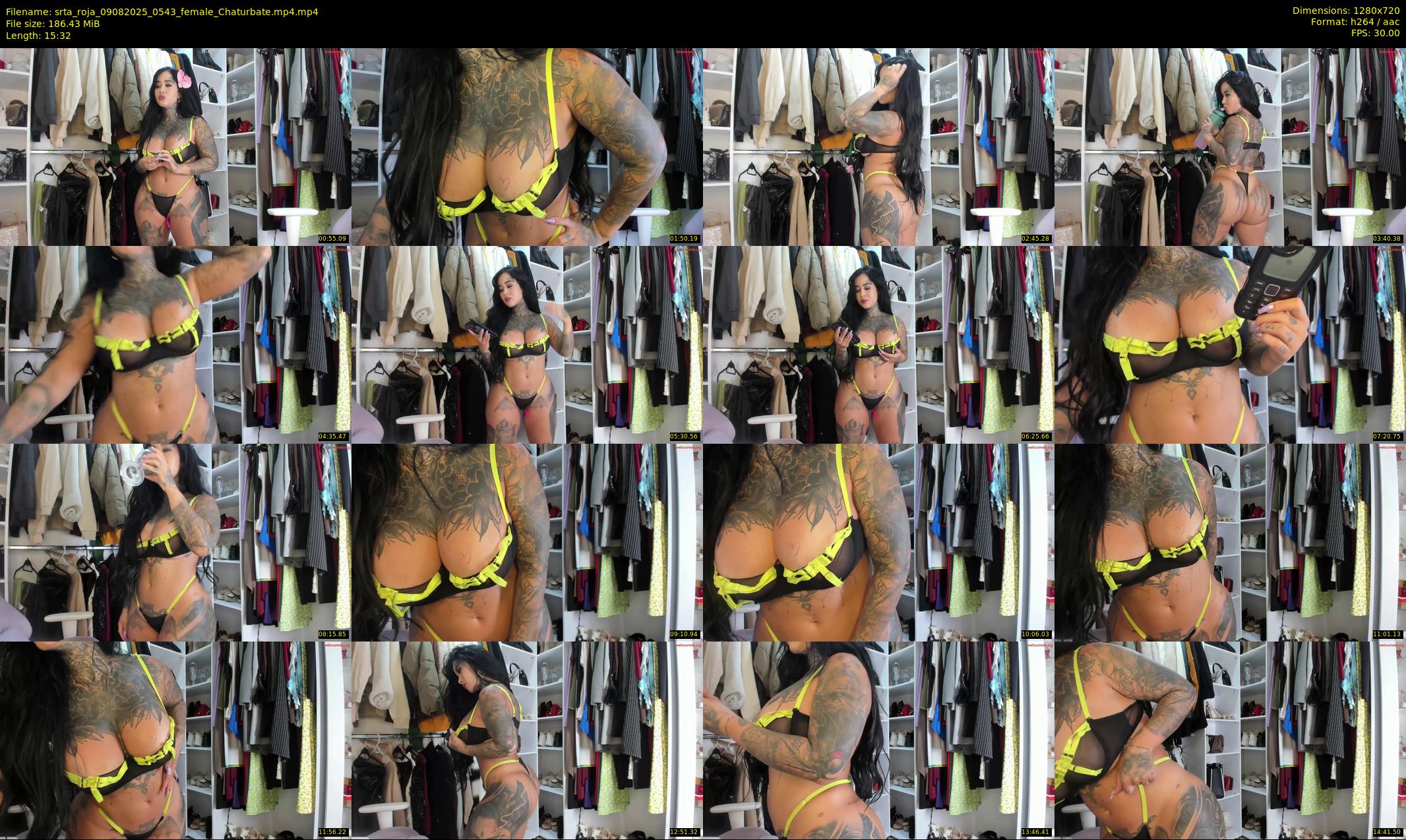 srta_roja — 16 minute Chaturbate female cam show recording, 720p, Aug 9, 2025