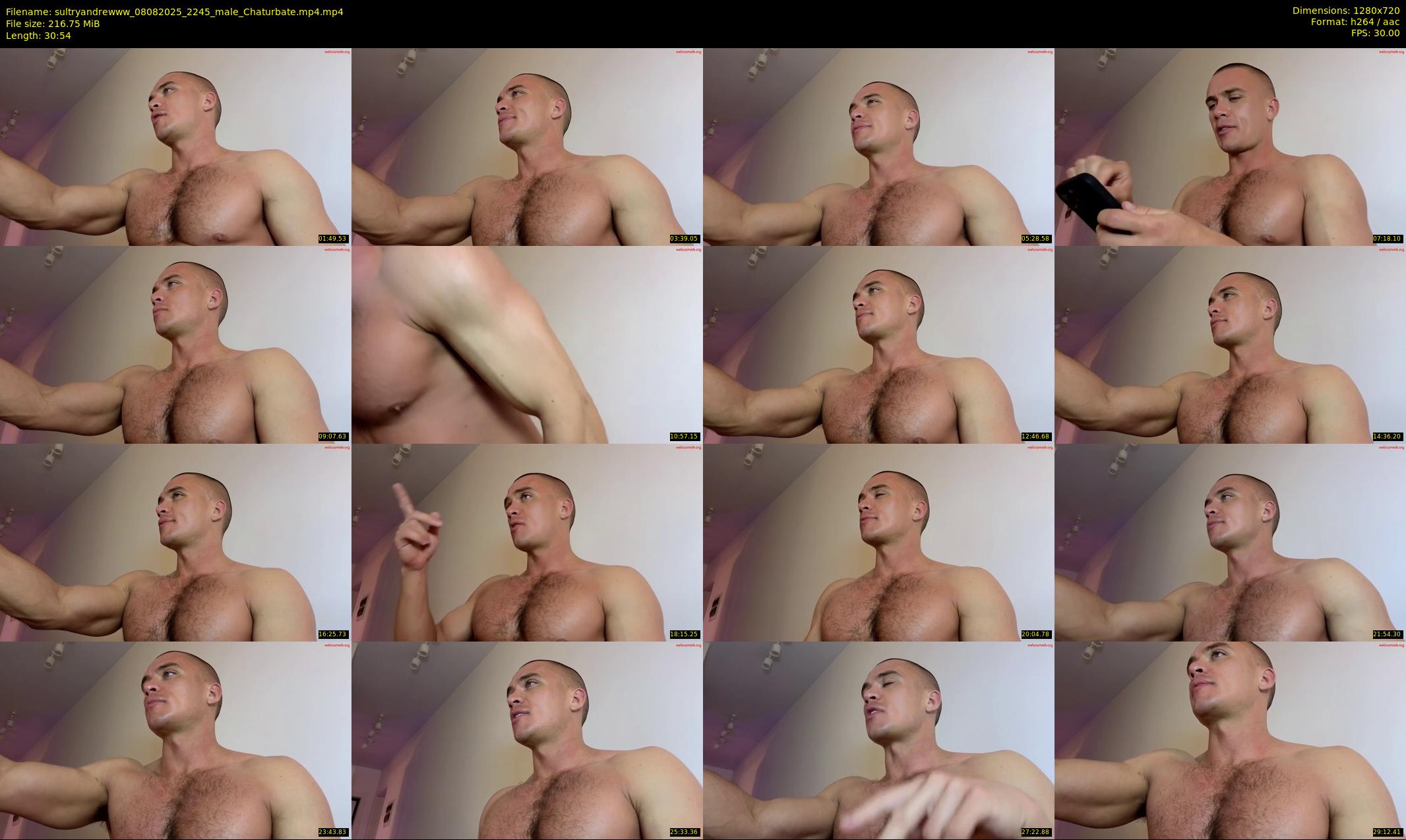 sultryandrewww — 31 minute Chaturbate male cam show recording, 720p, Aug 8, 2025