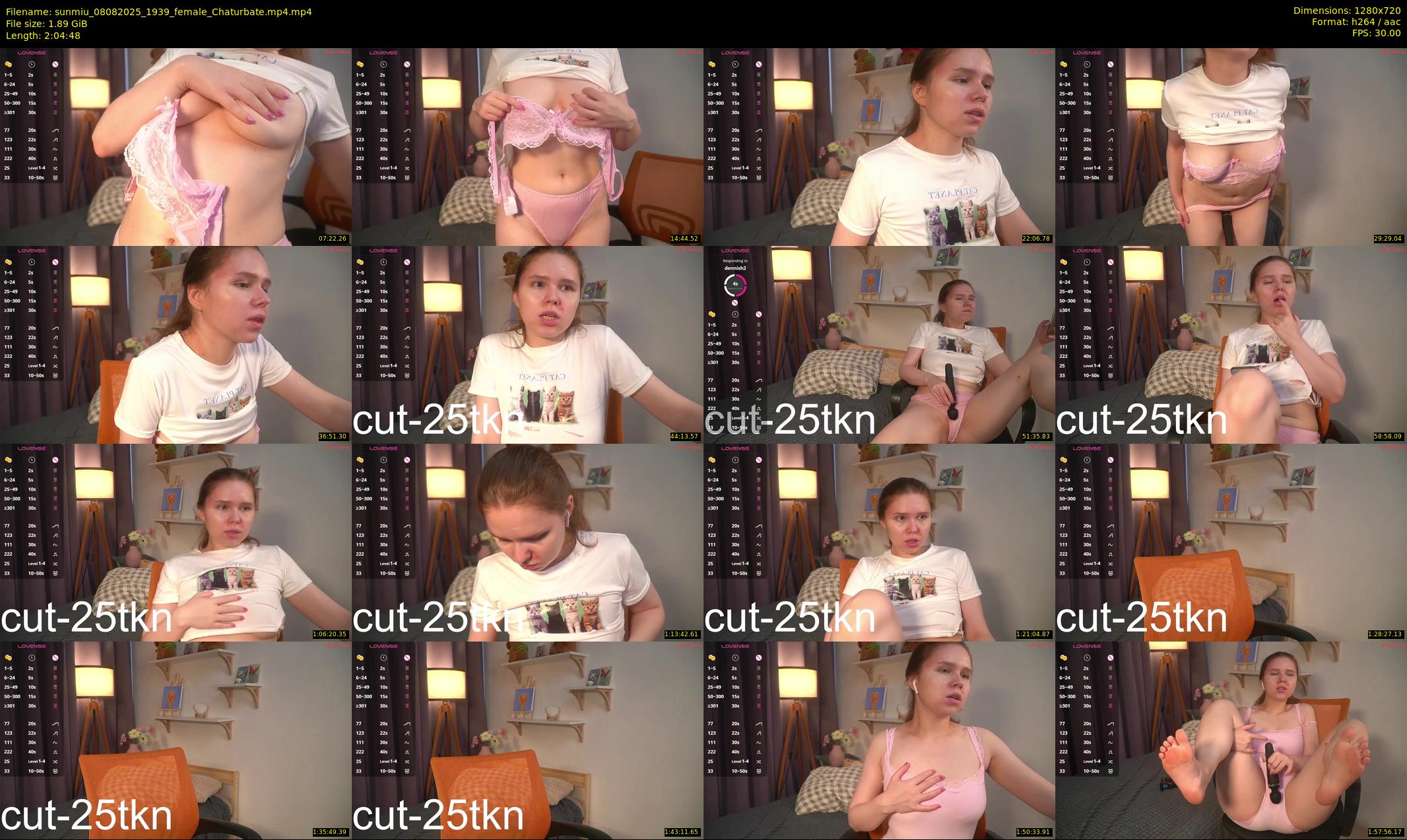 sunmiu — 125 minute Chaturbate female cam show recording, 720p, Aug 8, 2025