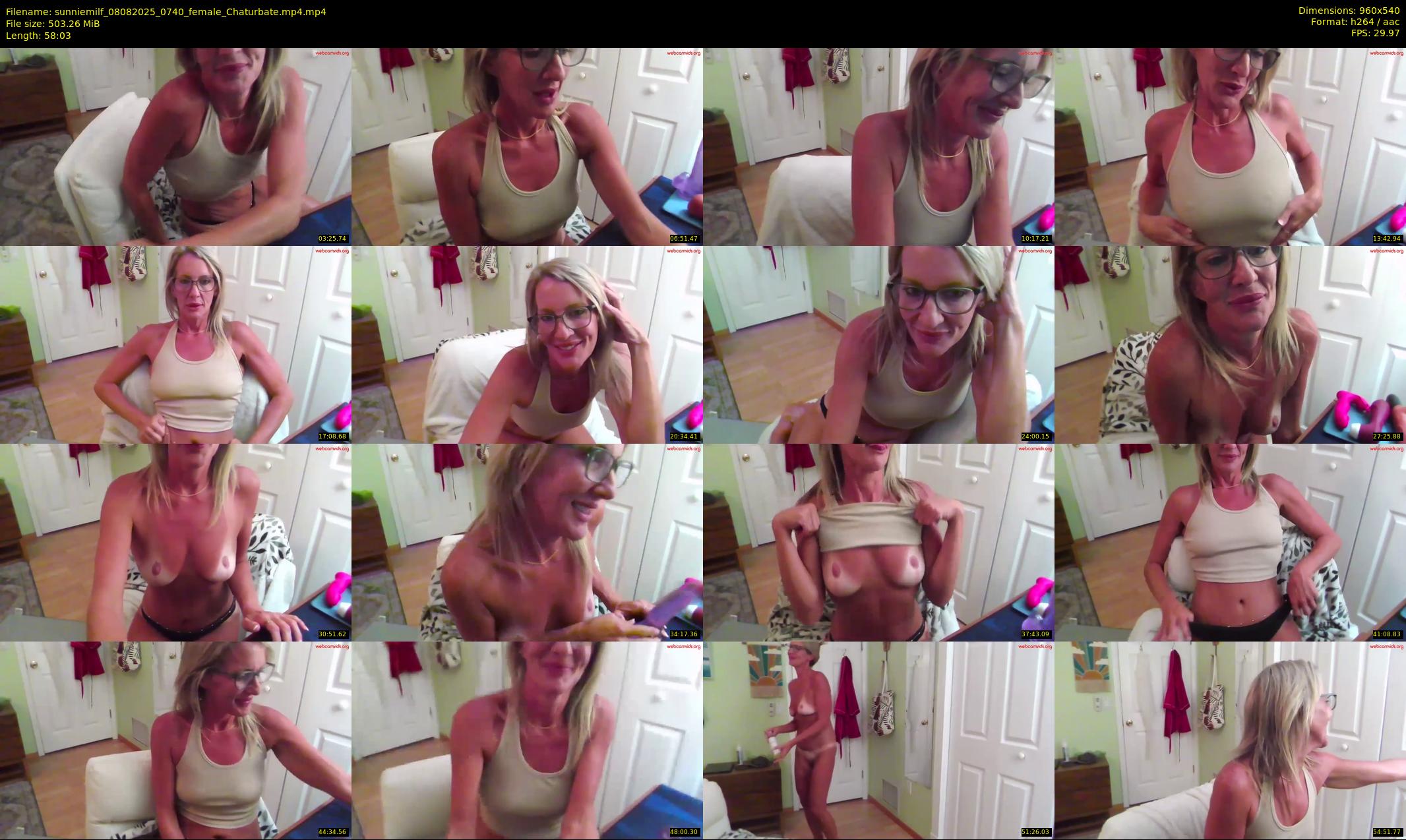 sunniemilf — 59 minute Chaturbate female cam show recording, 480p, Aug 8, 2025