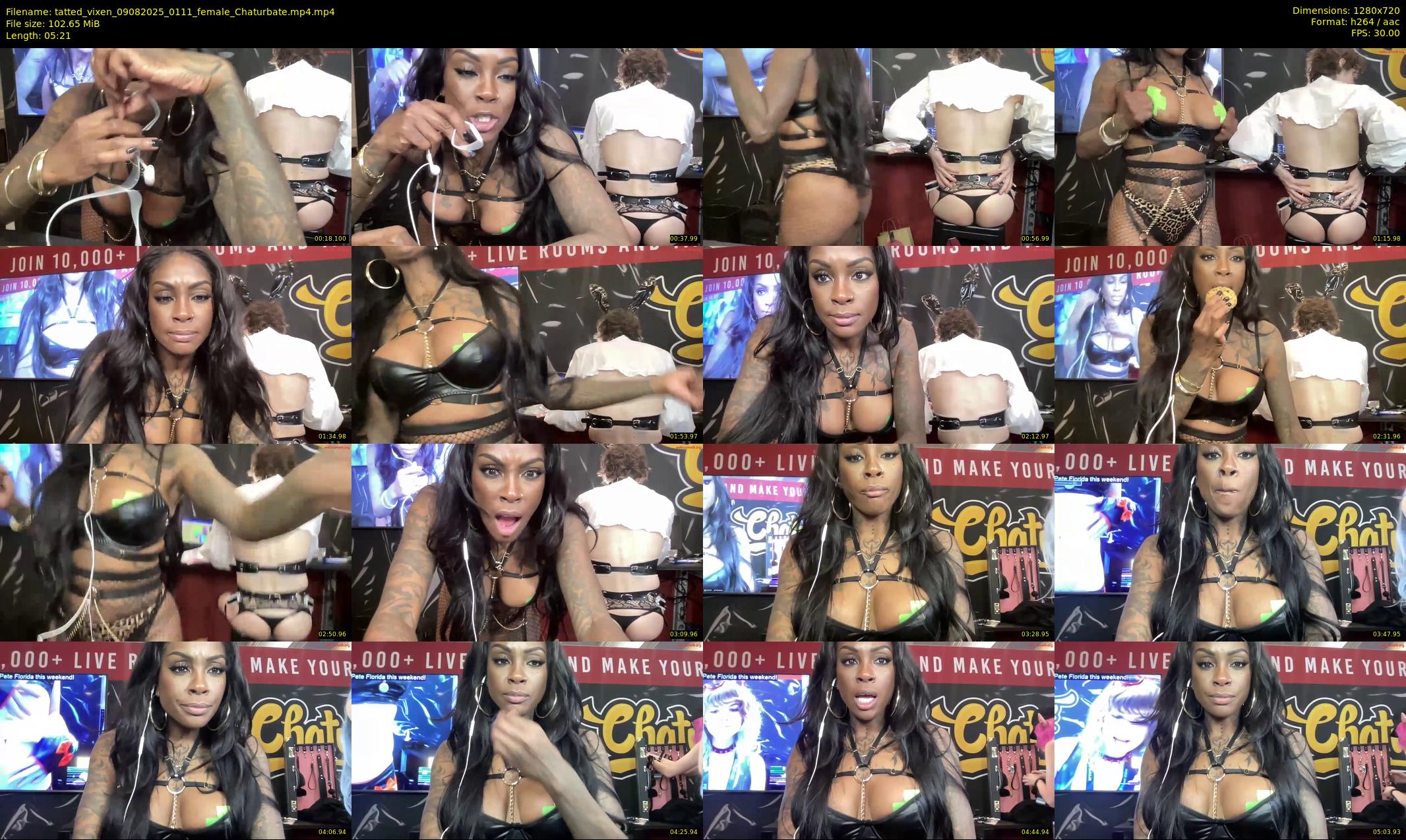 tatted_vixen — 6 minute Chaturbate female cam show recording, 720p, Aug 9, 2025