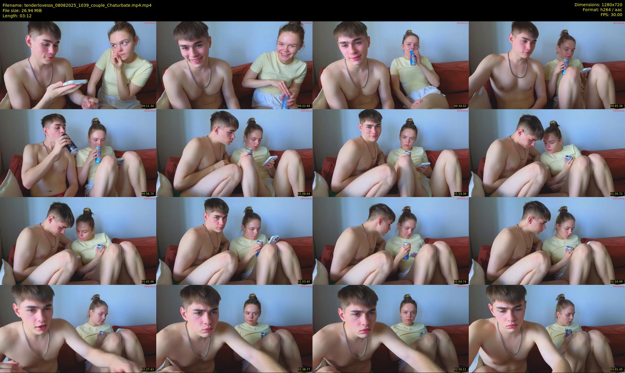 tenderlovesss — 4 minute Chaturbate couple cam show recording, 720p, Aug 8, 2025
