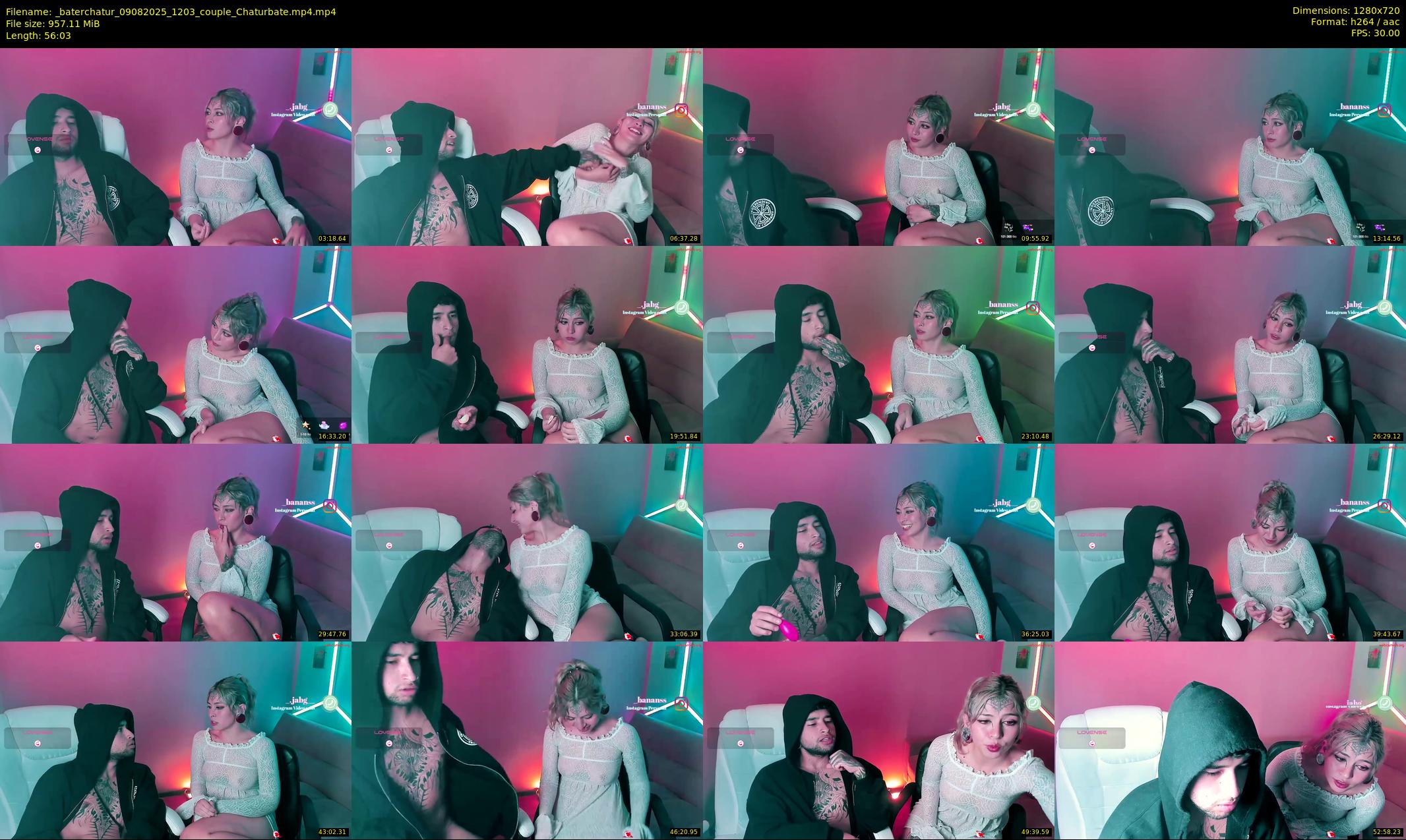 _baterchatur — 57 minute Chaturbate couple cam show recording, 720p, Aug 9, 2025