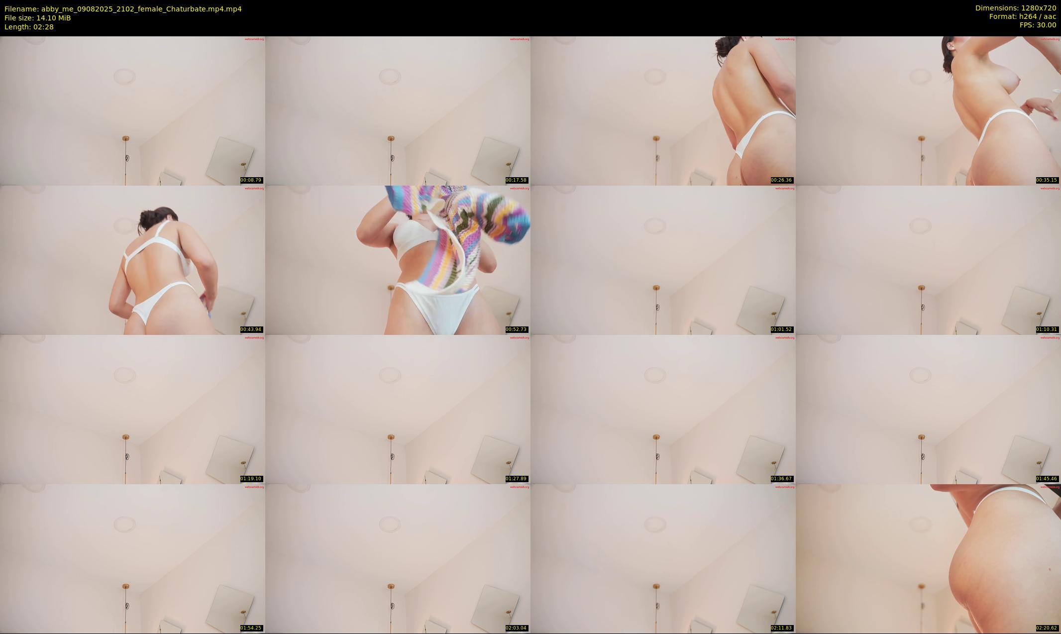 abby_me — 3 minute Chaturbate female cam show recording, 720p, Aug 9, 2025