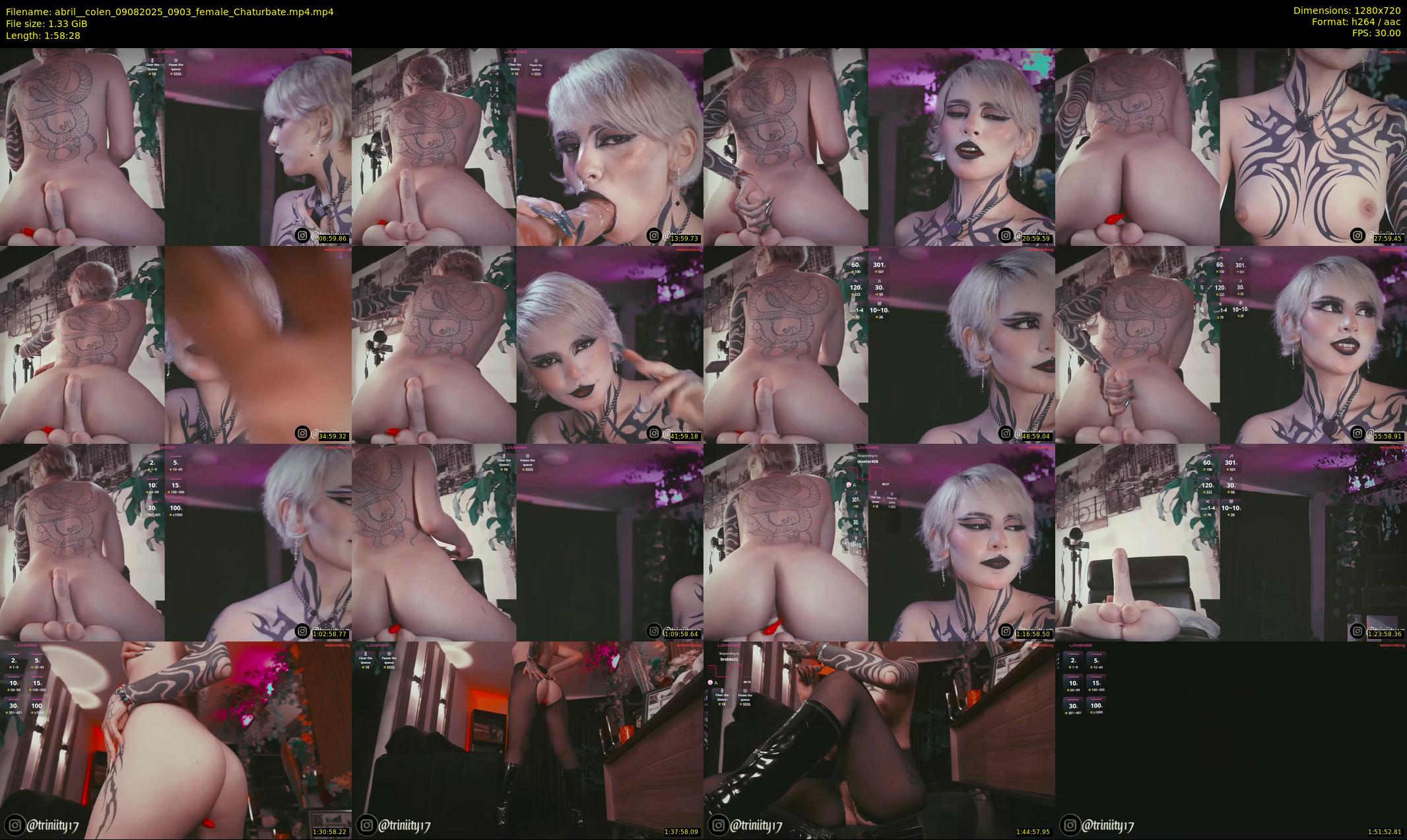 abril__colen — 119 minute Chaturbate female cam show recording, 720p, Aug 9, 2025