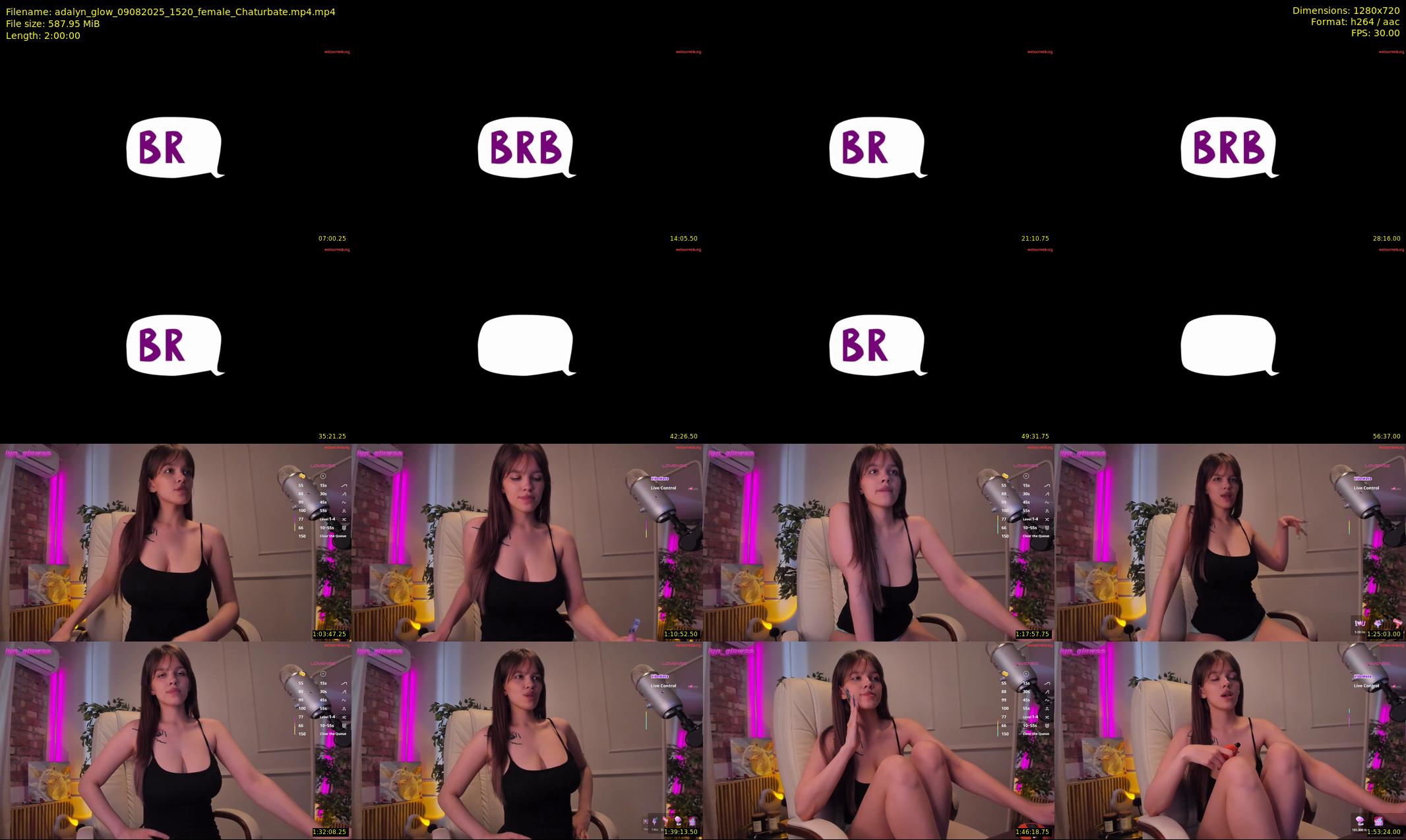 adalyn_glow — 120 minute Chaturbate female cam show recording, 720p, Aug 9, 2025