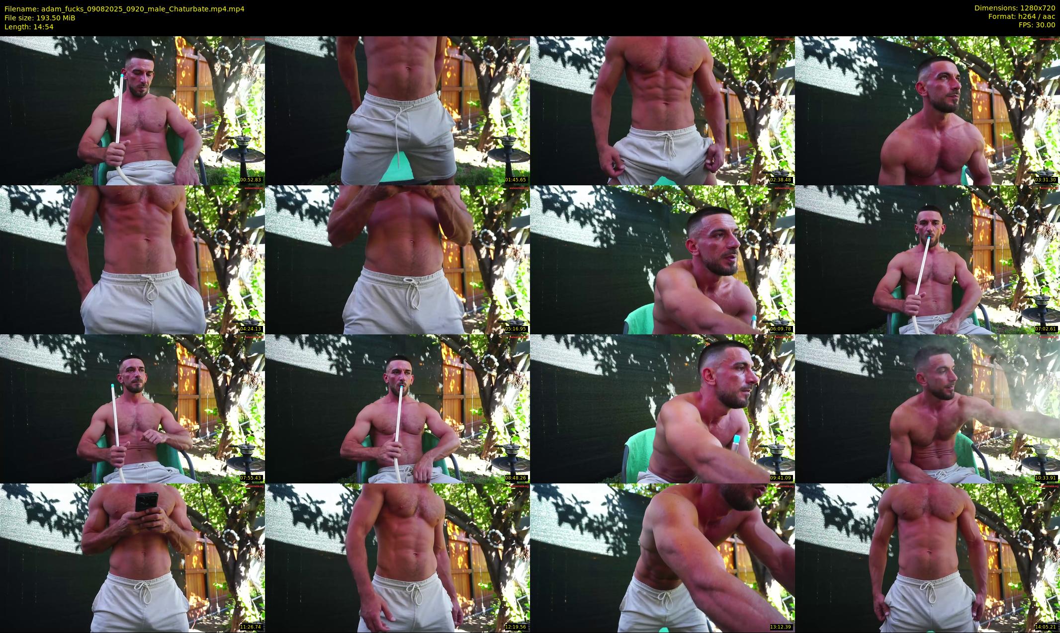 adam_fucks — 15 minute Chaturbate male cam show recording, 720p, Aug 9, 2025