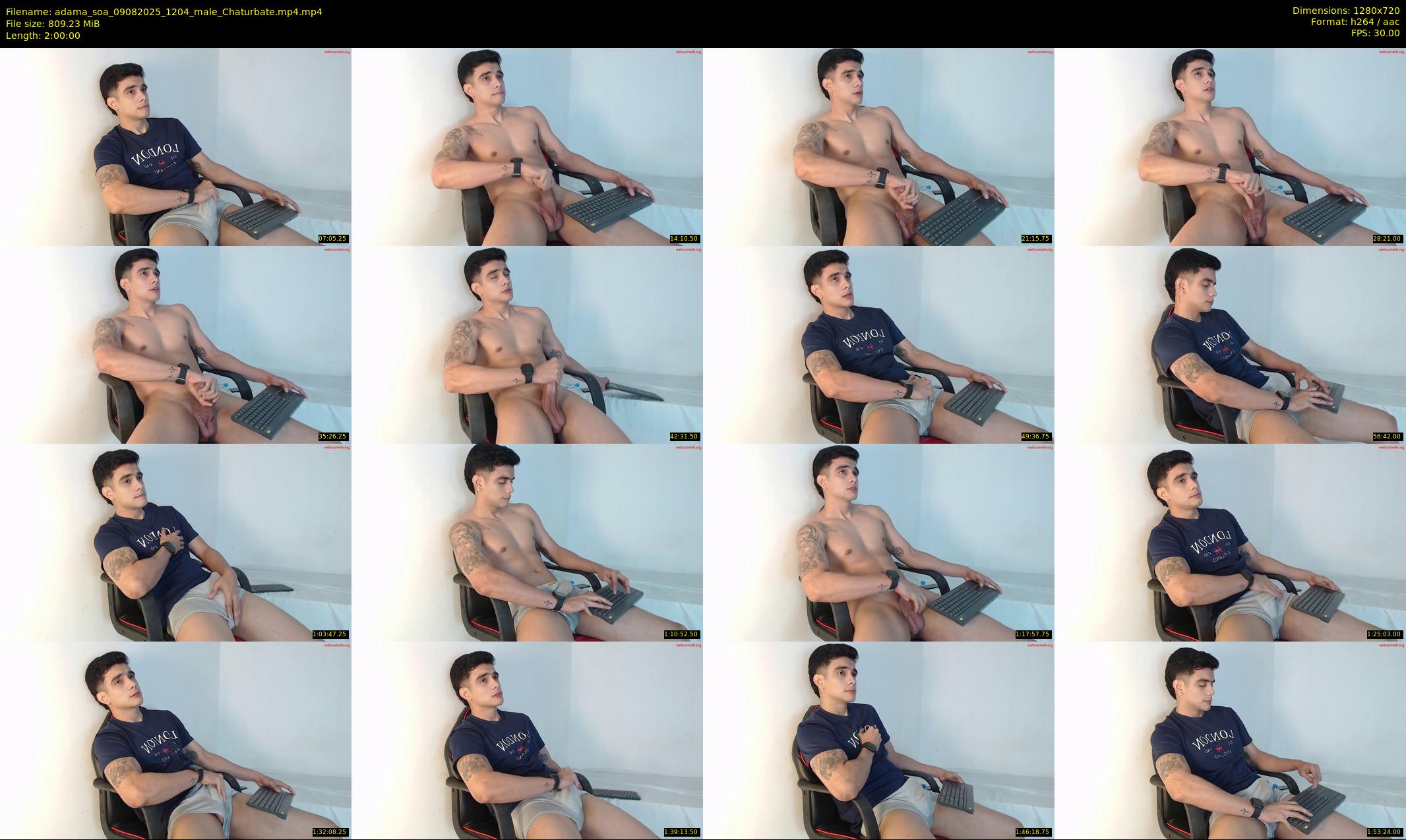adama_soa — 120 minute Chaturbate male cam show recording, 720p, Aug 9, 2025
