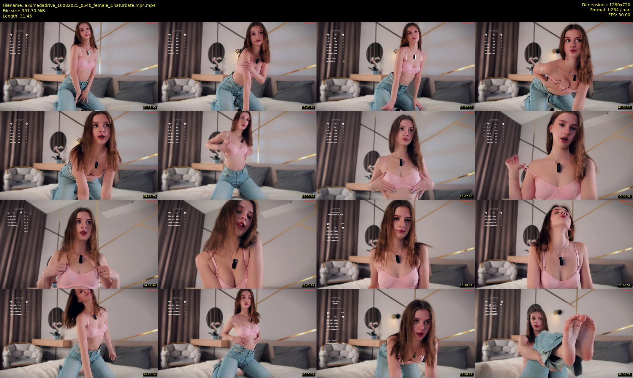 akumadadrive — 32 minute Chaturbate female cam show recording, 720p, Aug 10, 2025
