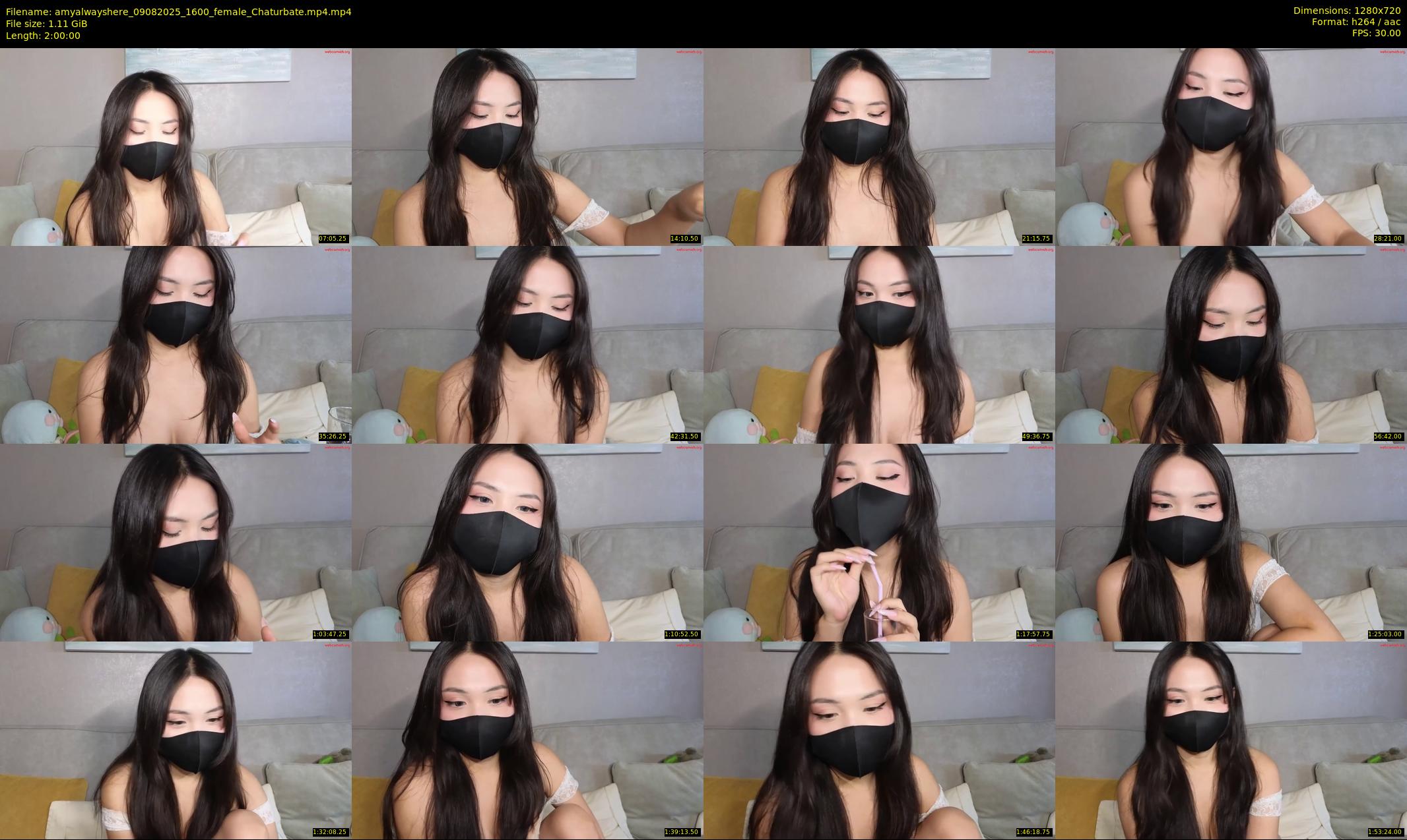 amyalwayshere — 120 minute Chaturbate female cam show recording, 720p, Aug 9, 2025