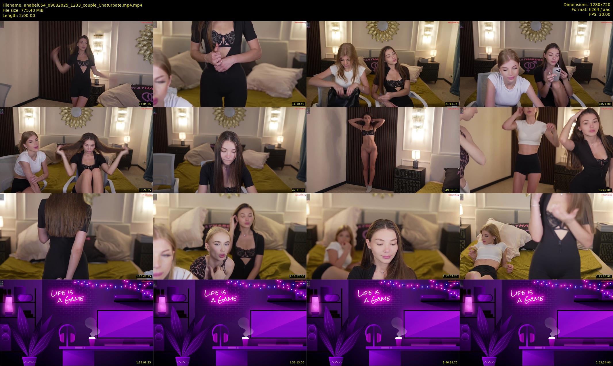 anabel054 — 120 minute Chaturbate female cam show recording, 720p, Aug 9, 2025