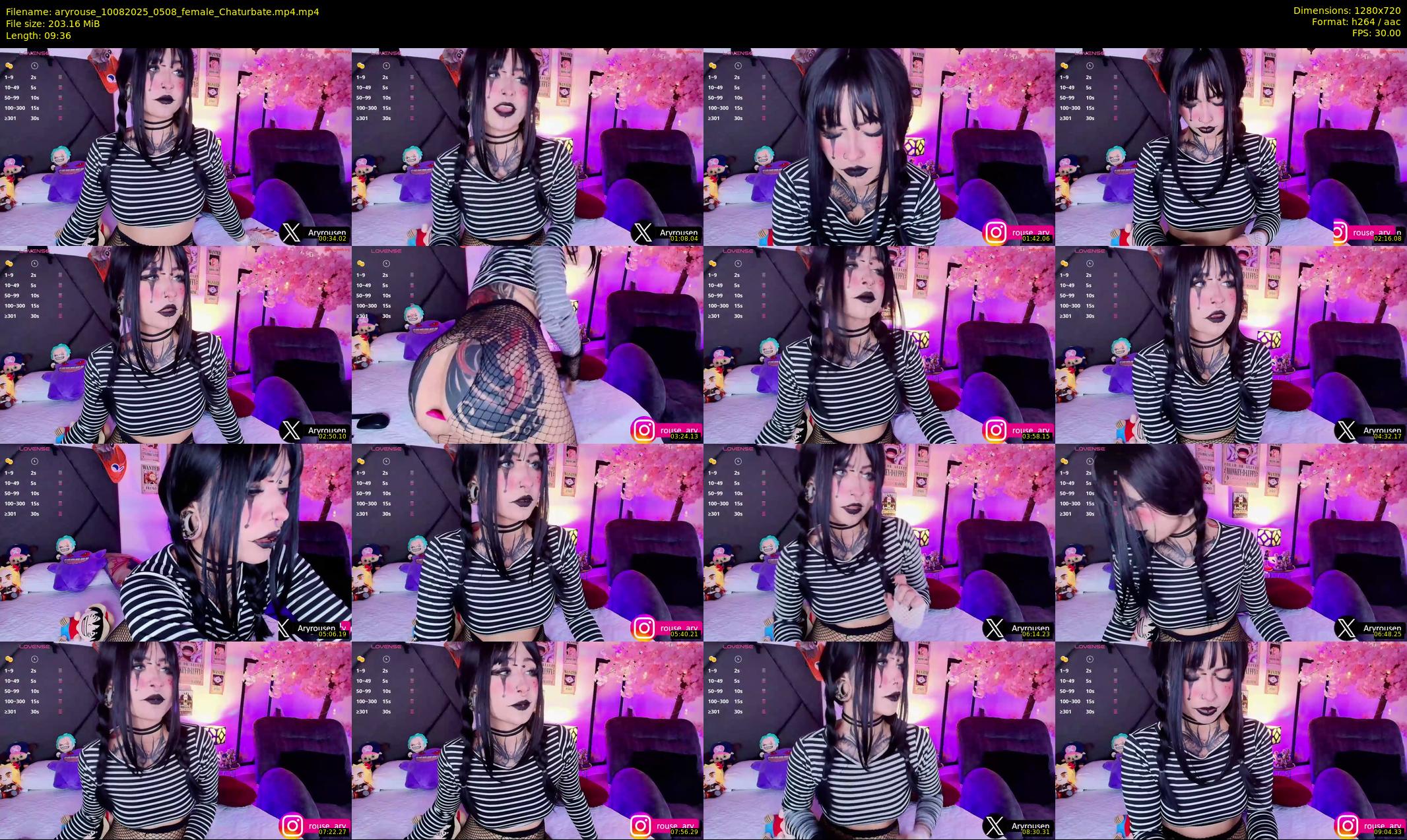 aryrouse — 10 minute Chaturbate female cam show recording, 720p, Aug 10, 2025