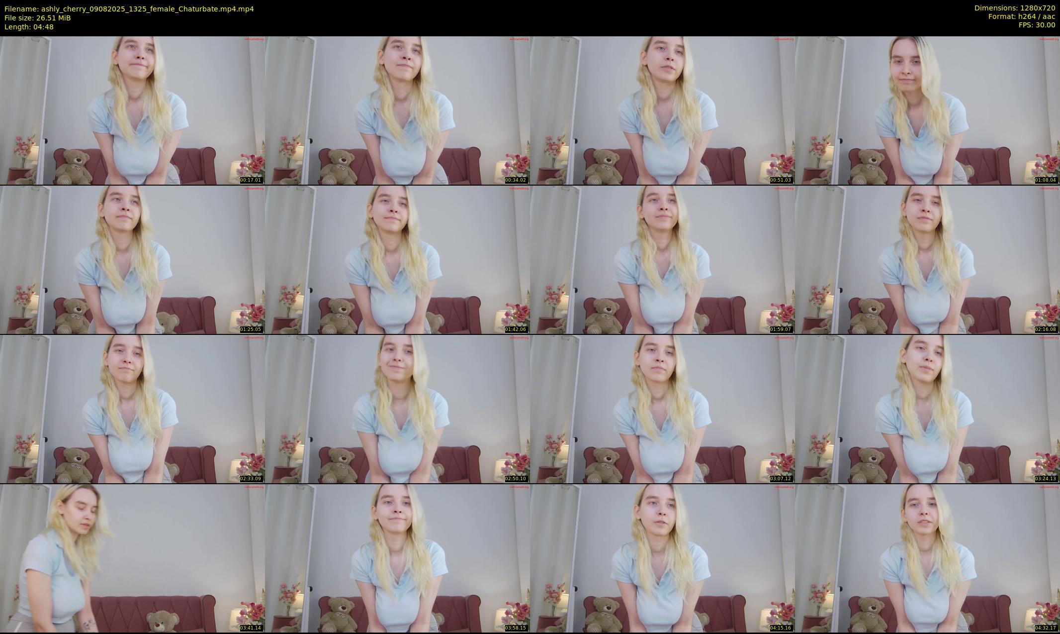 ashly_cherry — 5 minute Chaturbate female cam show recording, 720p, Aug 9, 2025