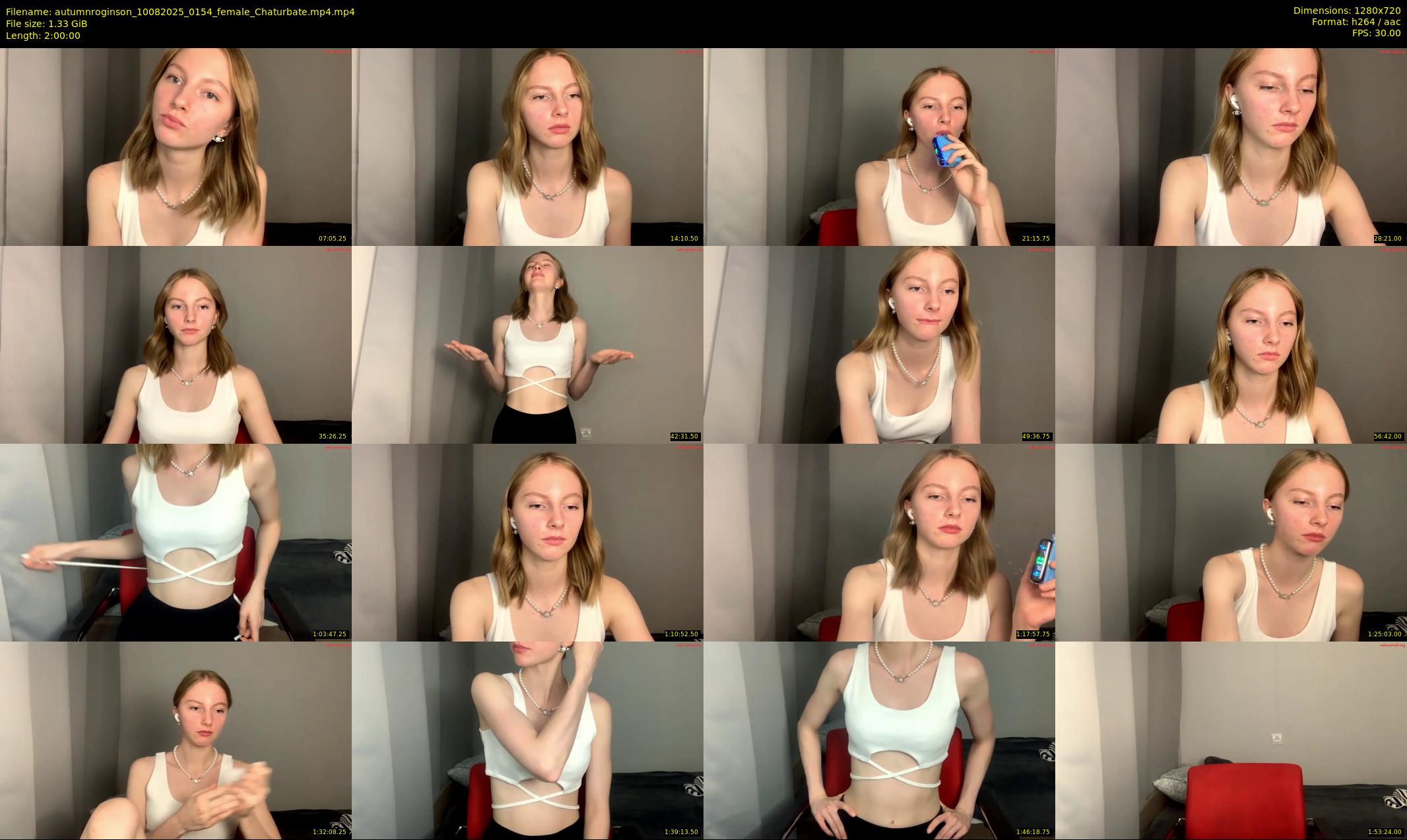 autumnroginson — 120 minute Chaturbate female cam show recording, 720p, Aug 10, 2025