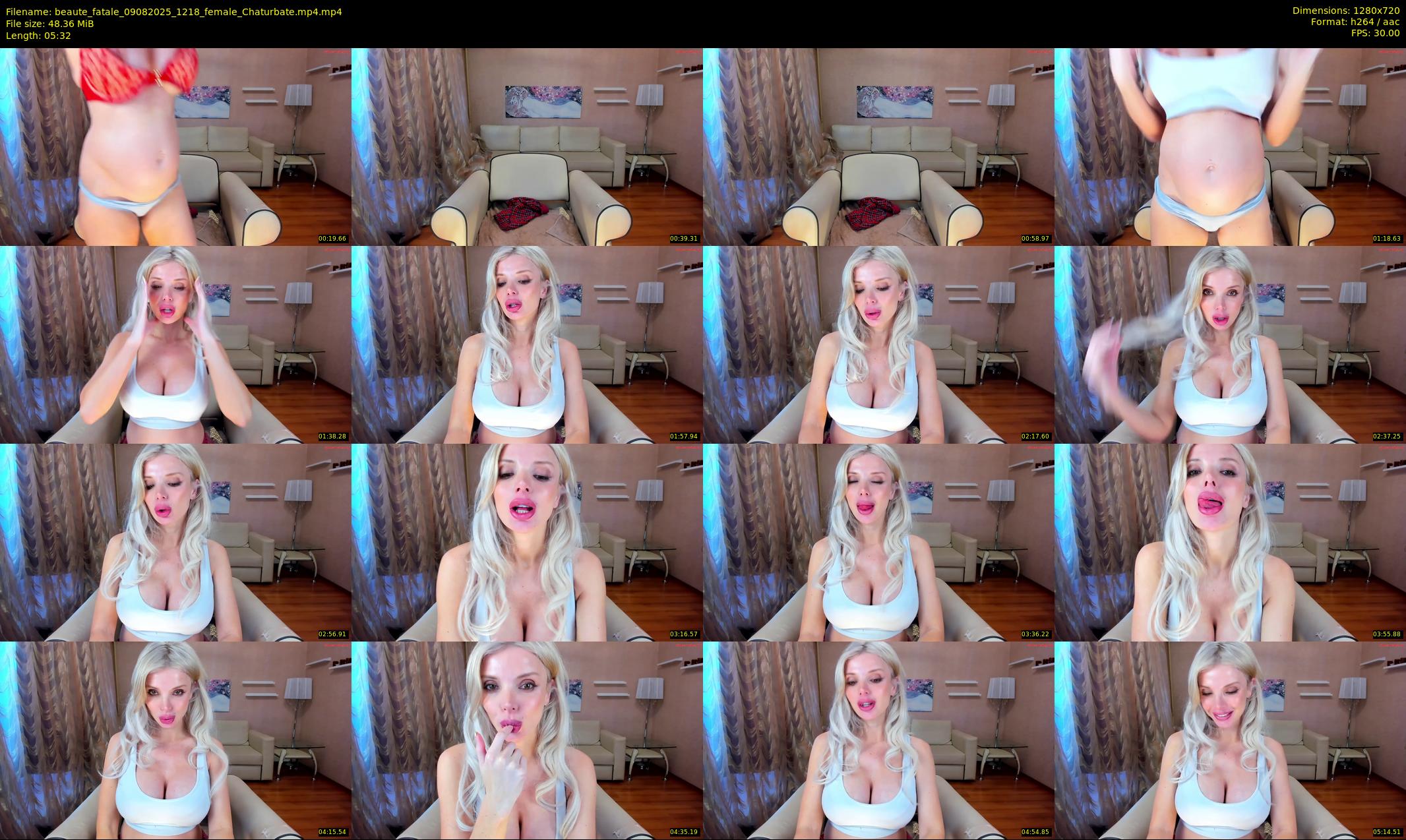 beaute_fatale — 6 minute Chaturbate female cam show recording, 720p, Aug 9, 2025