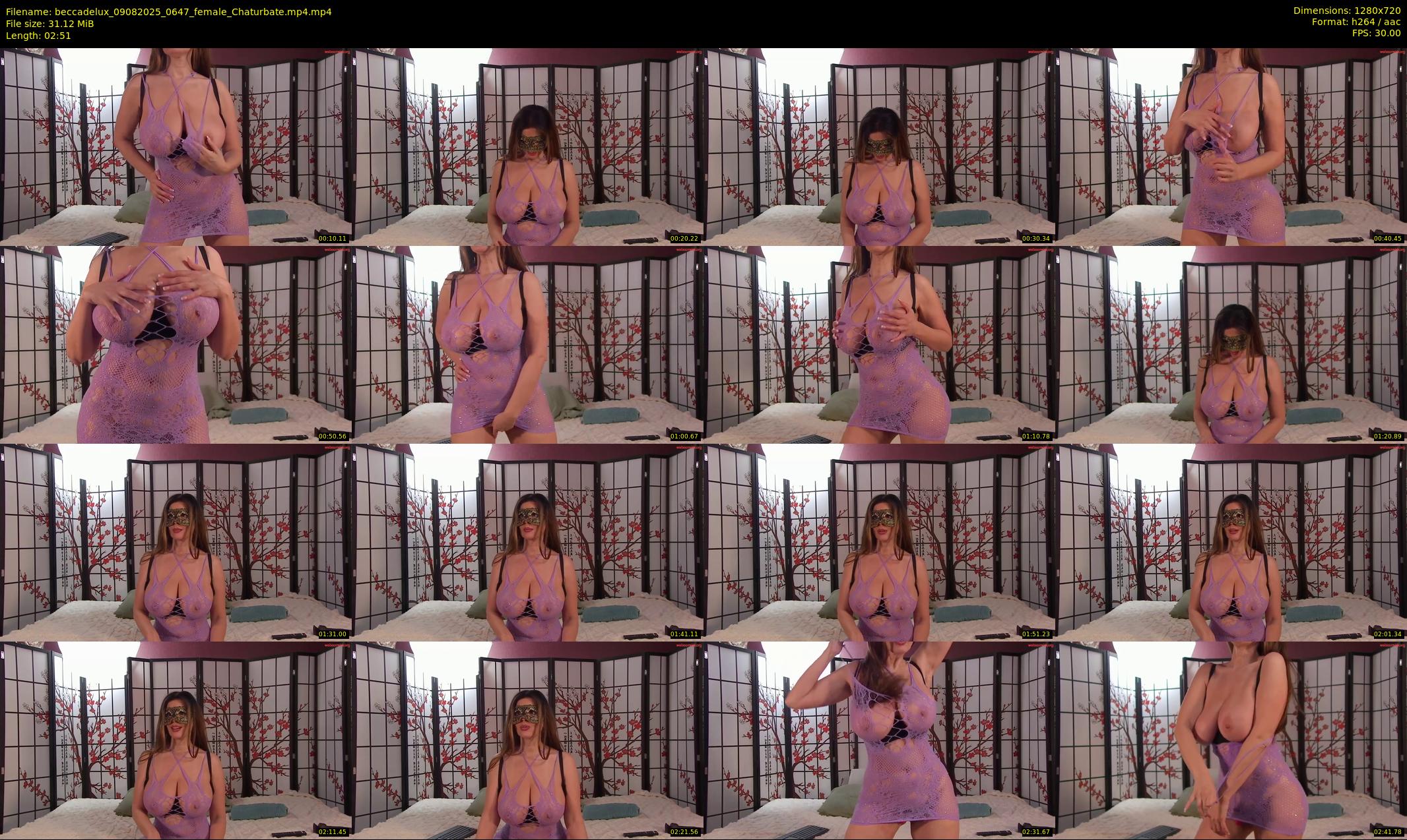 beccadelux — 3 minute Chaturbate female cam show recording, 720p, Aug 9, 2025