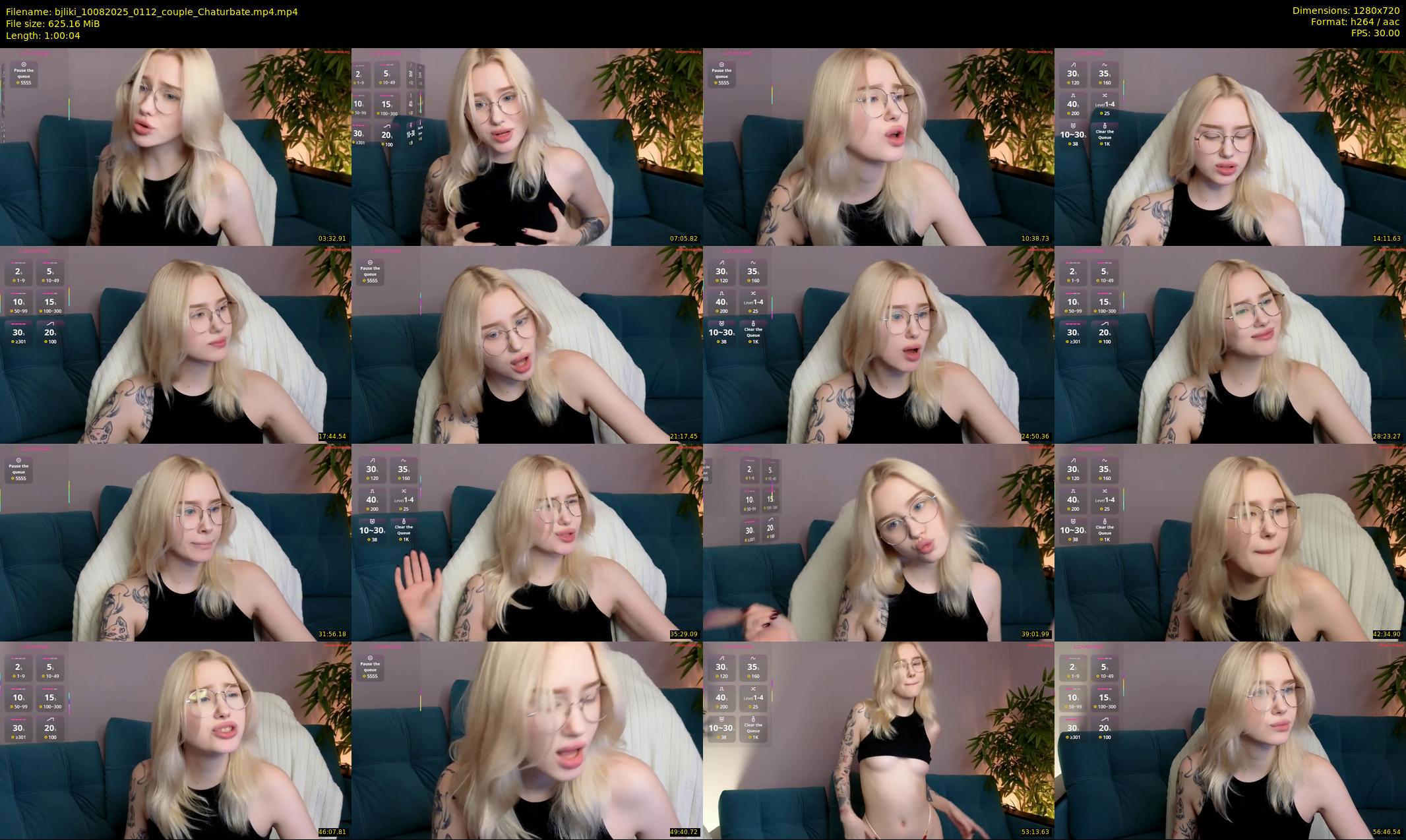bjliki — 61 minute Chaturbate couple cam show recording, 720p, Aug 10, 2025