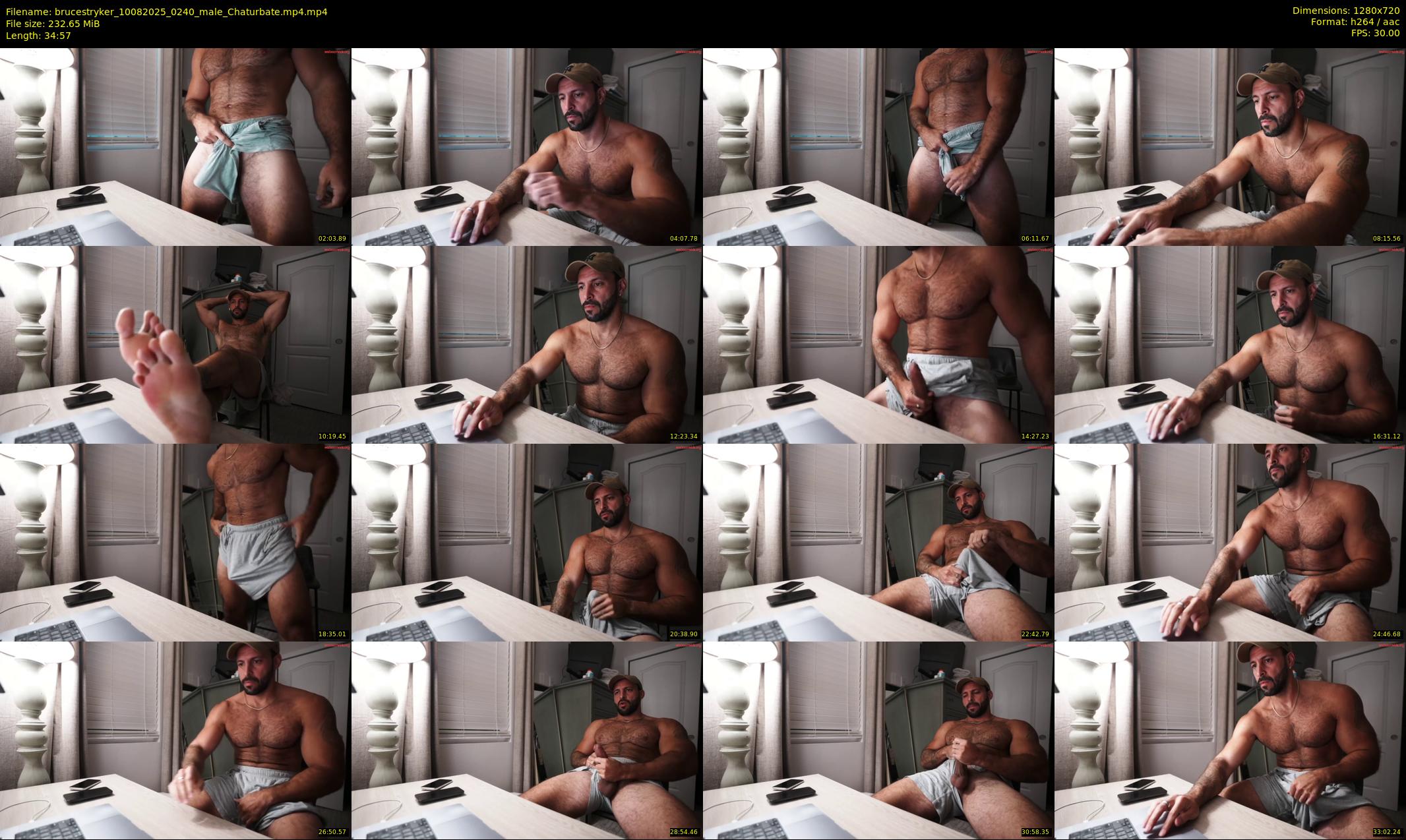 brucestryker — 35 minute Chaturbate male cam show recording, 720p, Aug 10, 2025