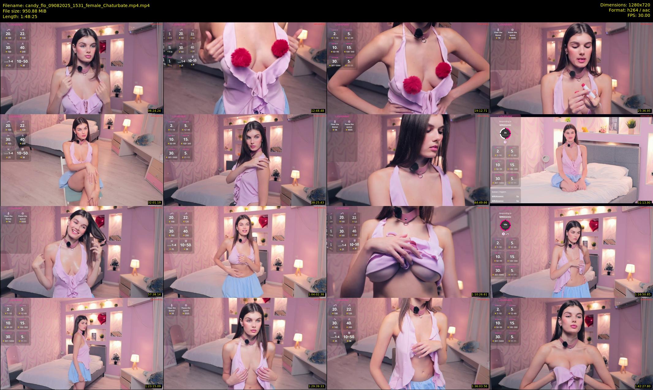 candy_flo — 109 minute Chaturbate female cam show recording, 720p, Aug 9, 2025
