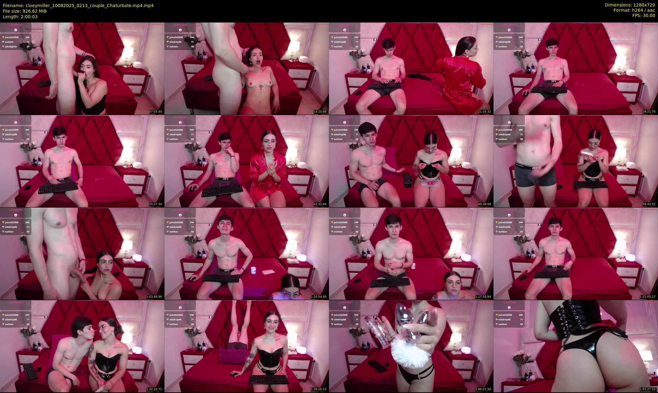 cloeymiller — 121 minute Chaturbate couple cam show recording, 720p, Aug 10, 2025