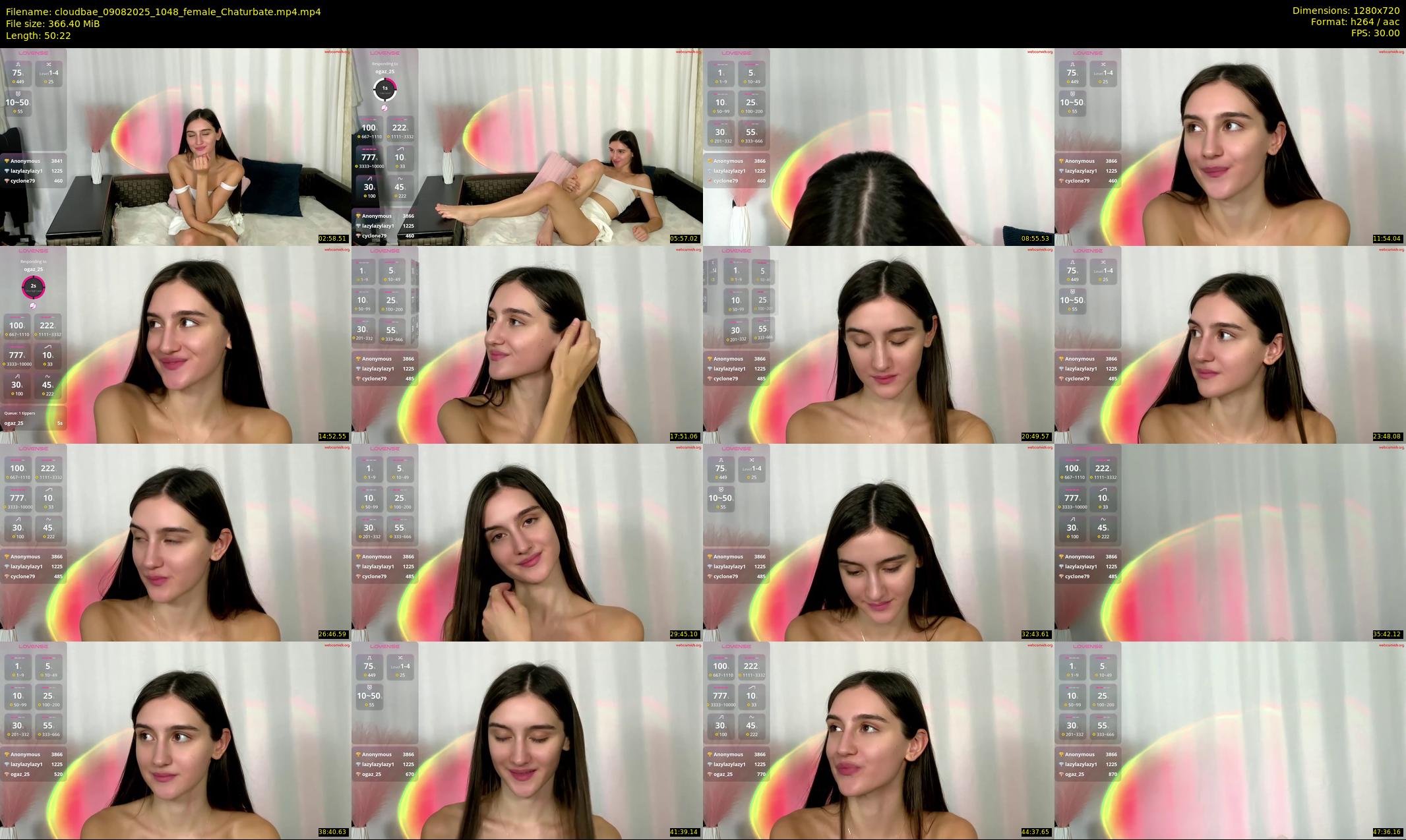 cloudbae — 51 minute Chaturbate female cam show recording, 720p, Aug 9, 2025