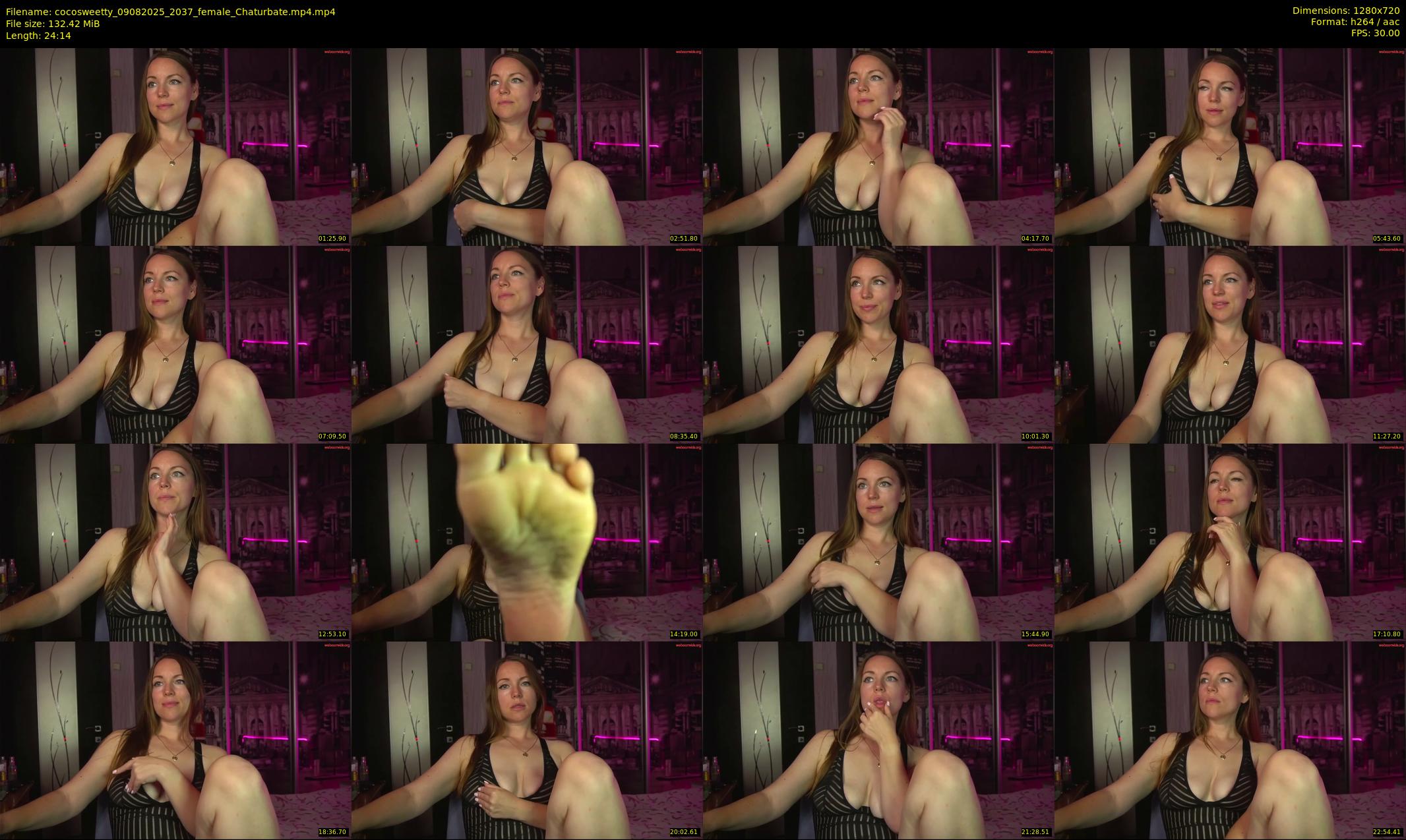cocosweetty — 25 minute Chaturbate female cam show recording, 720p, Aug 9, 2025
