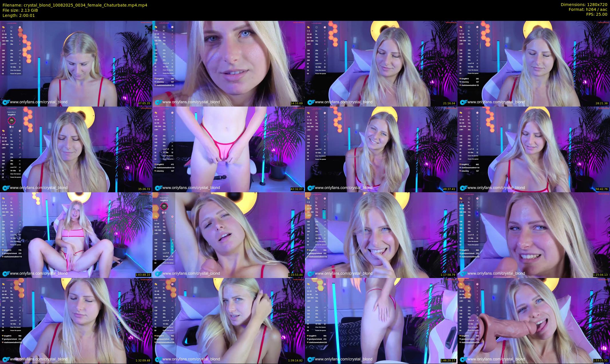 crystal_blond — 121 minute Chaturbate female cam show recording, 720p, Aug 10, 2025