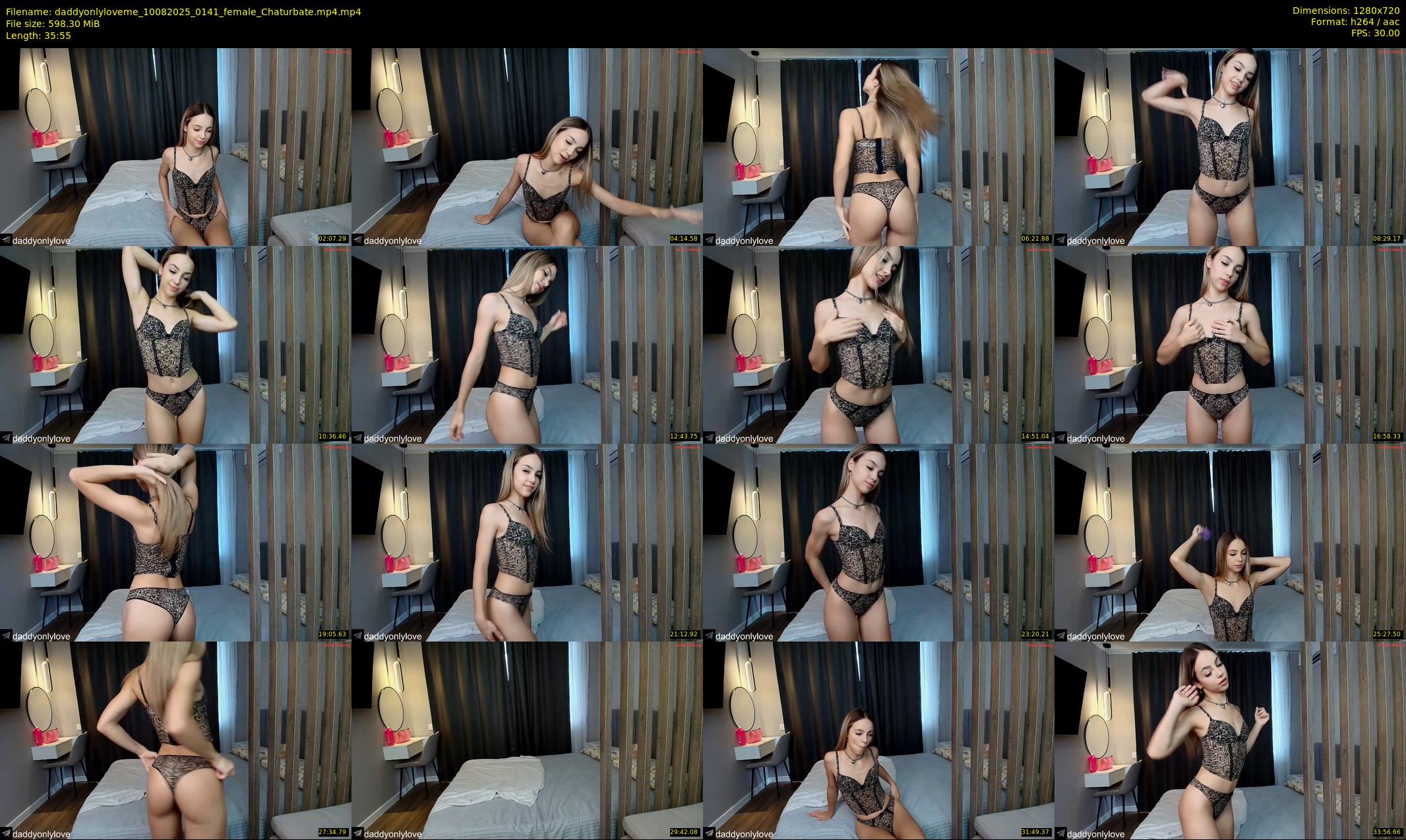 daddyonlyloveme — 36 minute Chaturbate female cam show recording, 720p, Aug 10, 2025