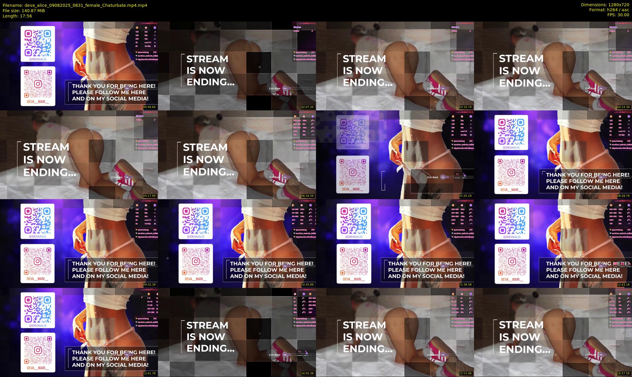 deva_alice — 18 minute Chaturbate female cam show recording, 720p, Aug 9, 2025