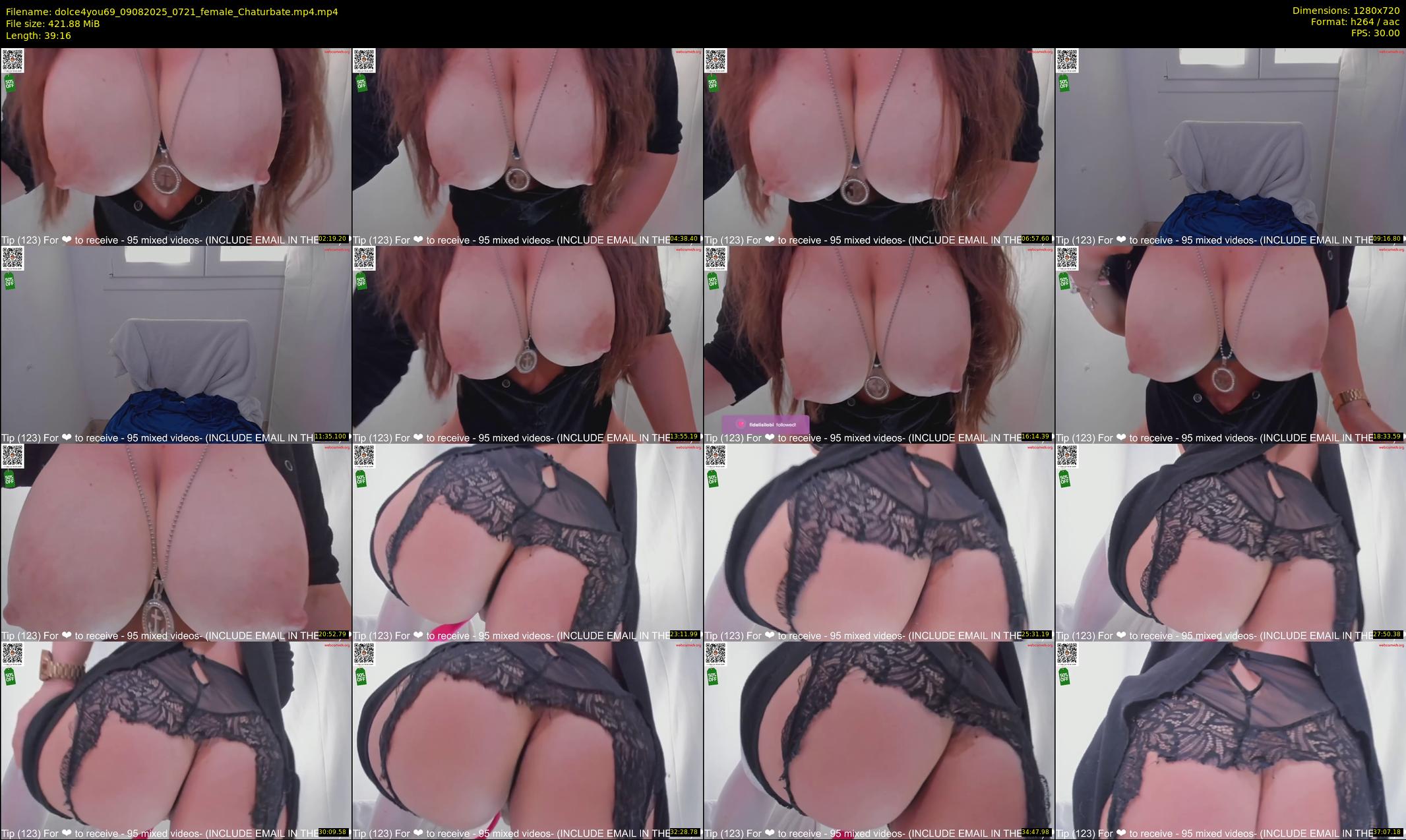 dolce4you69 — 40 minute Chaturbate female cam show recording, 720p, Aug 9, 2025