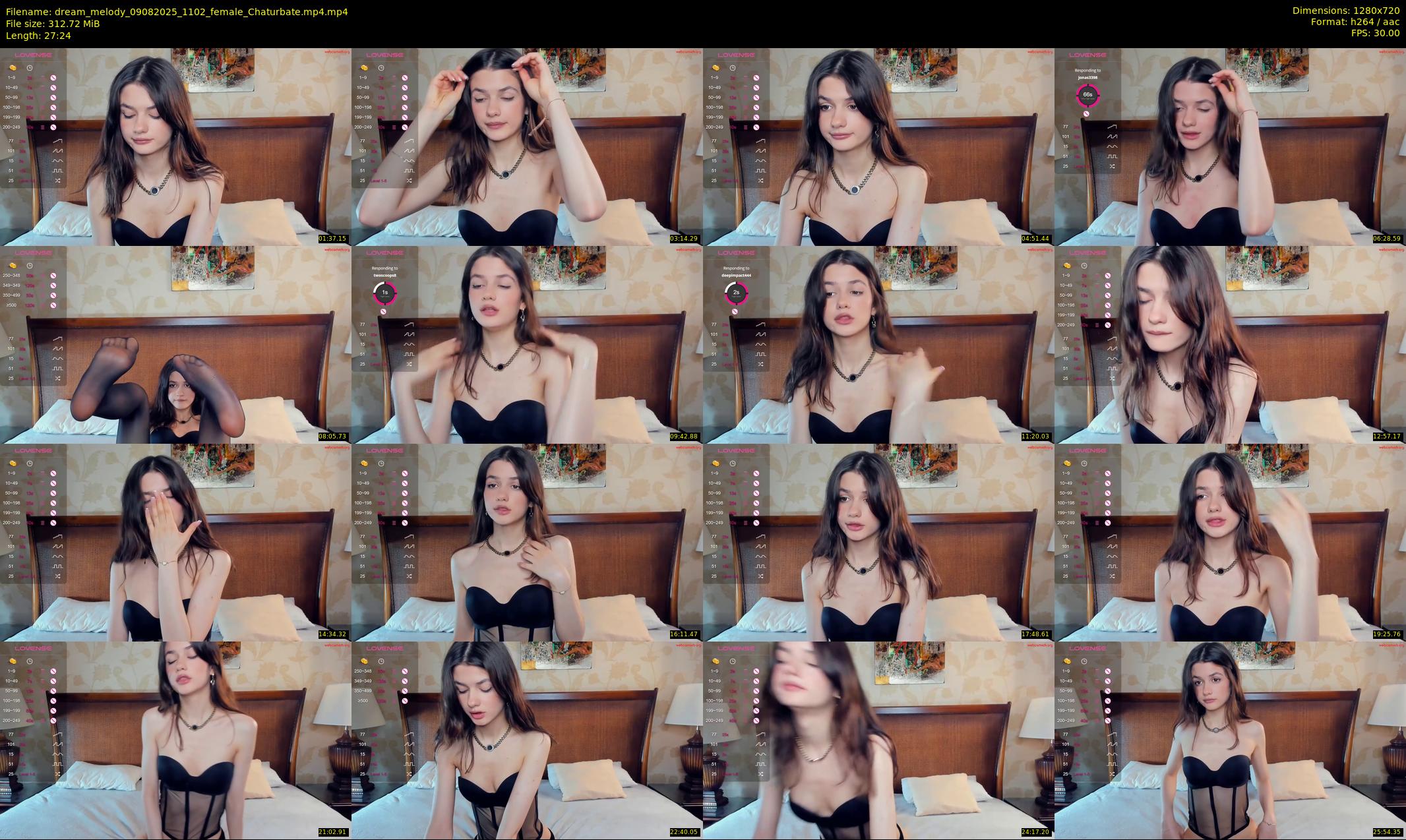 dream_melody — 28 minute Chaturbate female cam show recording, 720p, Aug 9, 2025