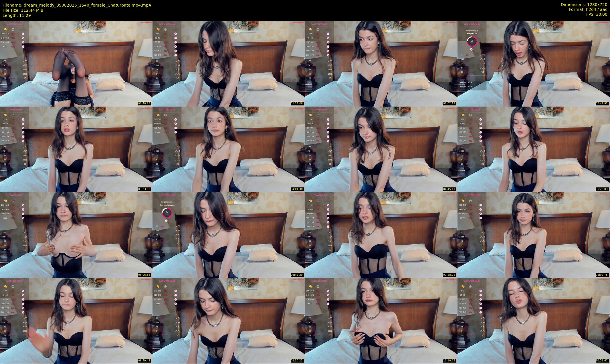 dream_melody — 12 minute Chaturbate female cam show recording, 720p, Aug 9, 2025