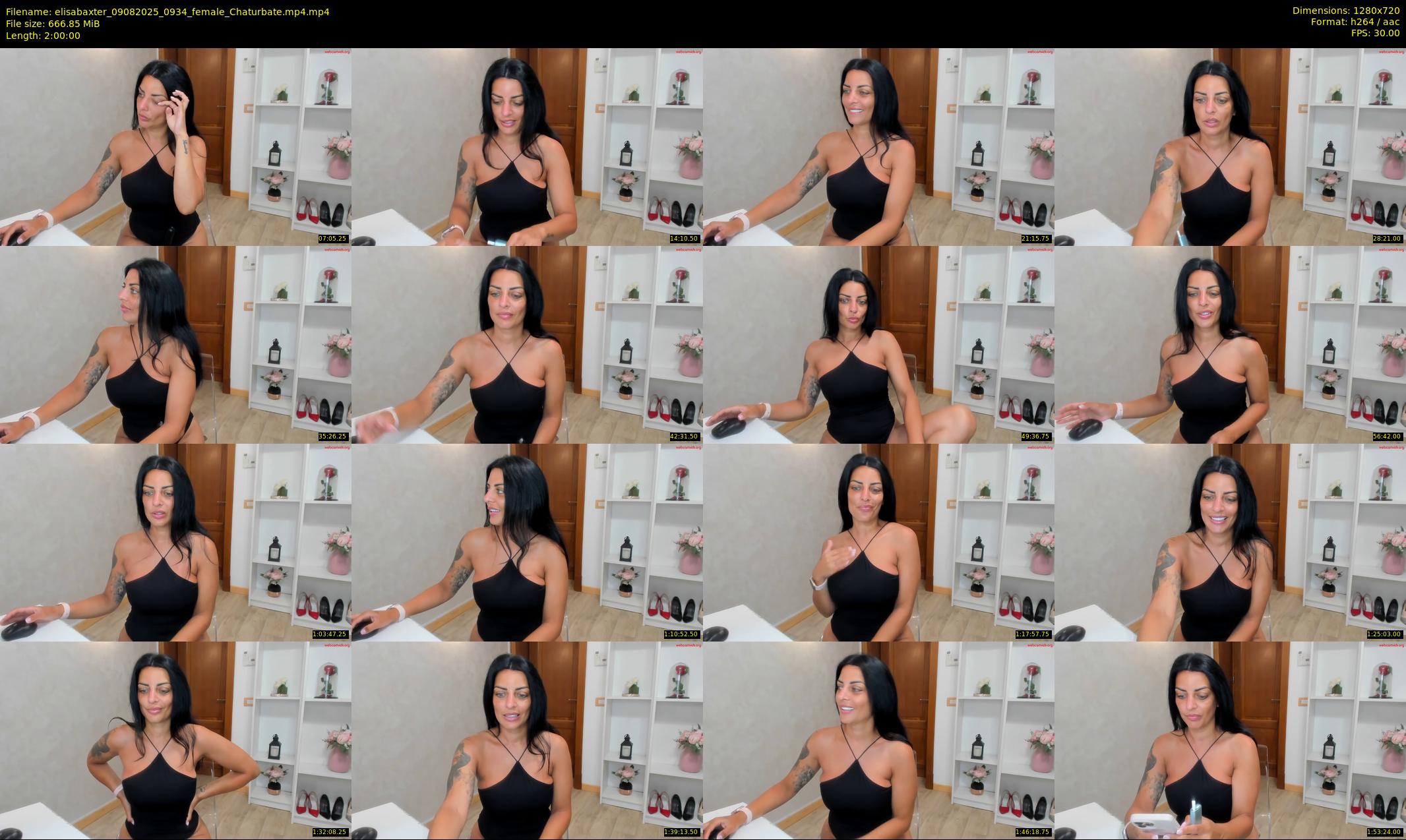 elisabaxter — 120 minute Chaturbate female cam show recording, 720p, Aug 9, 2025