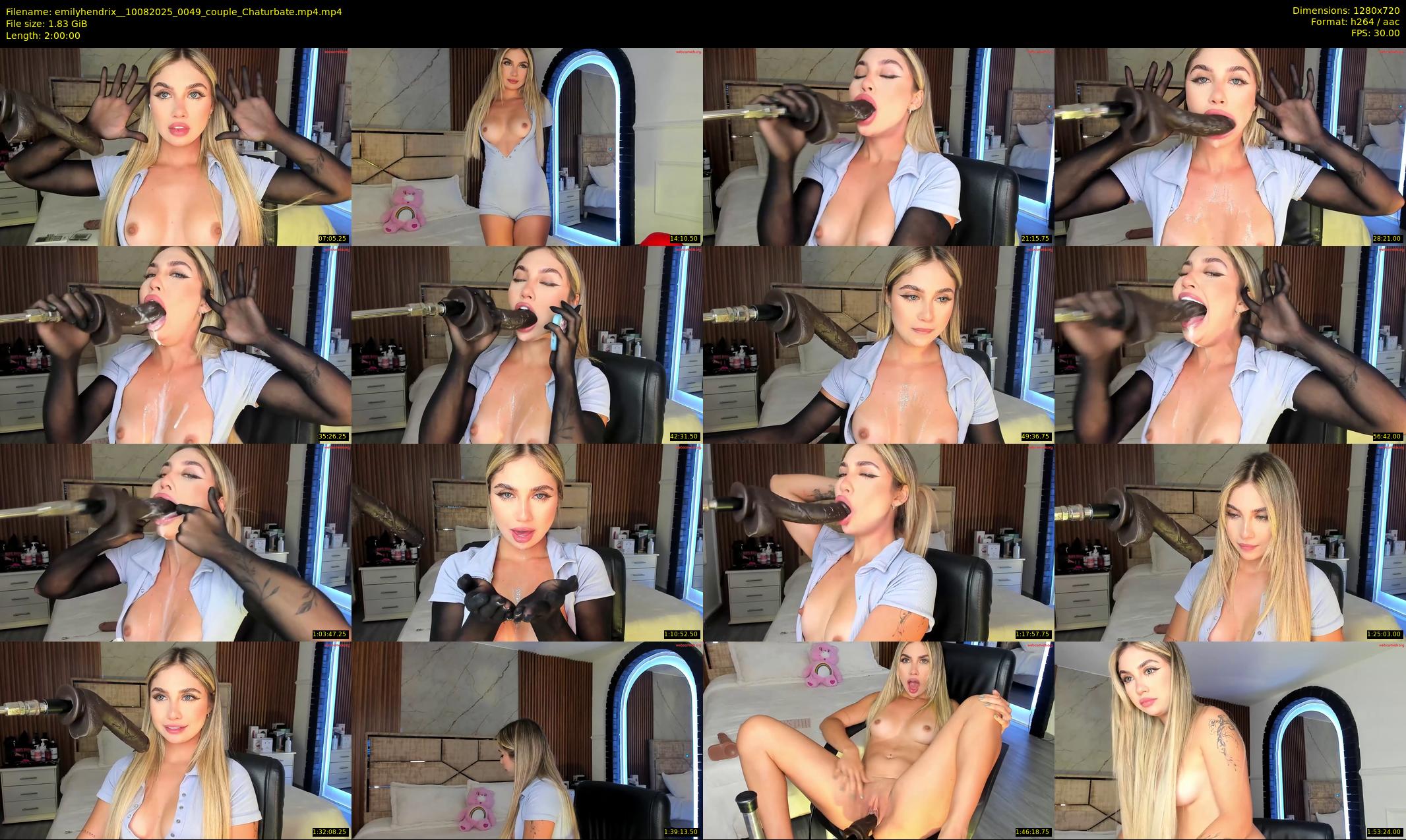 emilyhendrix_ — 120 minute Chaturbate couple cam show recording, 720p, Aug 10, 2025