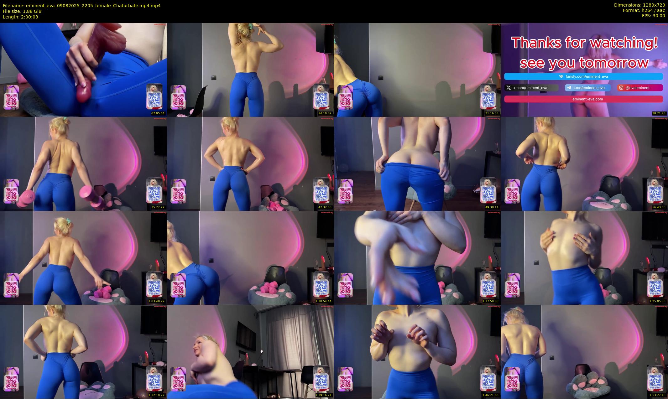 eminent_eva — 121 minute Chaturbate female cam show recording, 720p, Aug 9, 2025