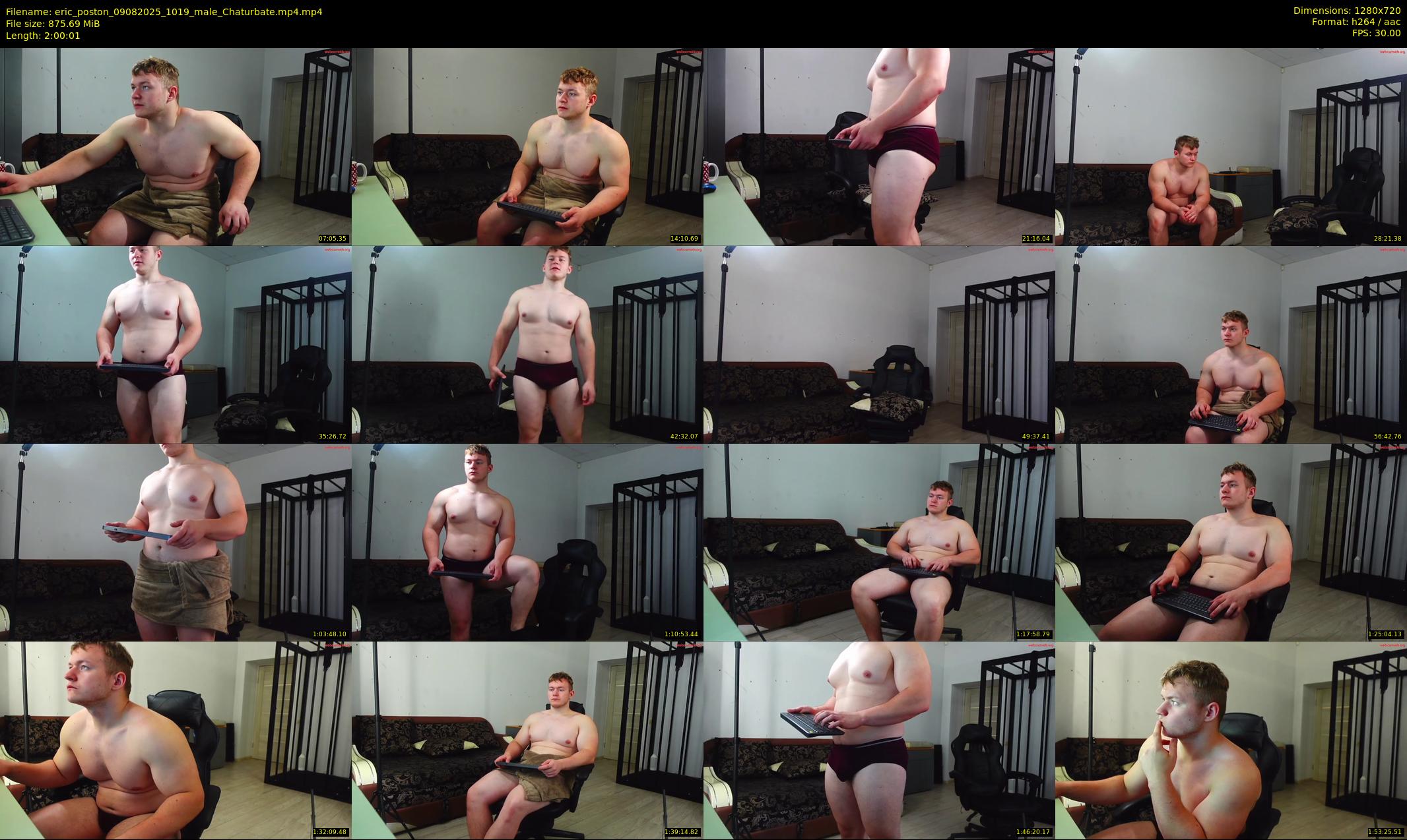 eric_poston — 121 minute Chaturbate male cam show recording, 720p, Aug 9, 2025