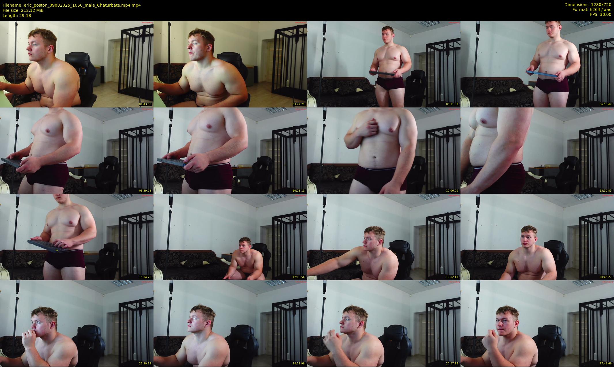 eric_poston — 30 minute Chaturbate male cam show recording, 720p, Aug 9, 2025