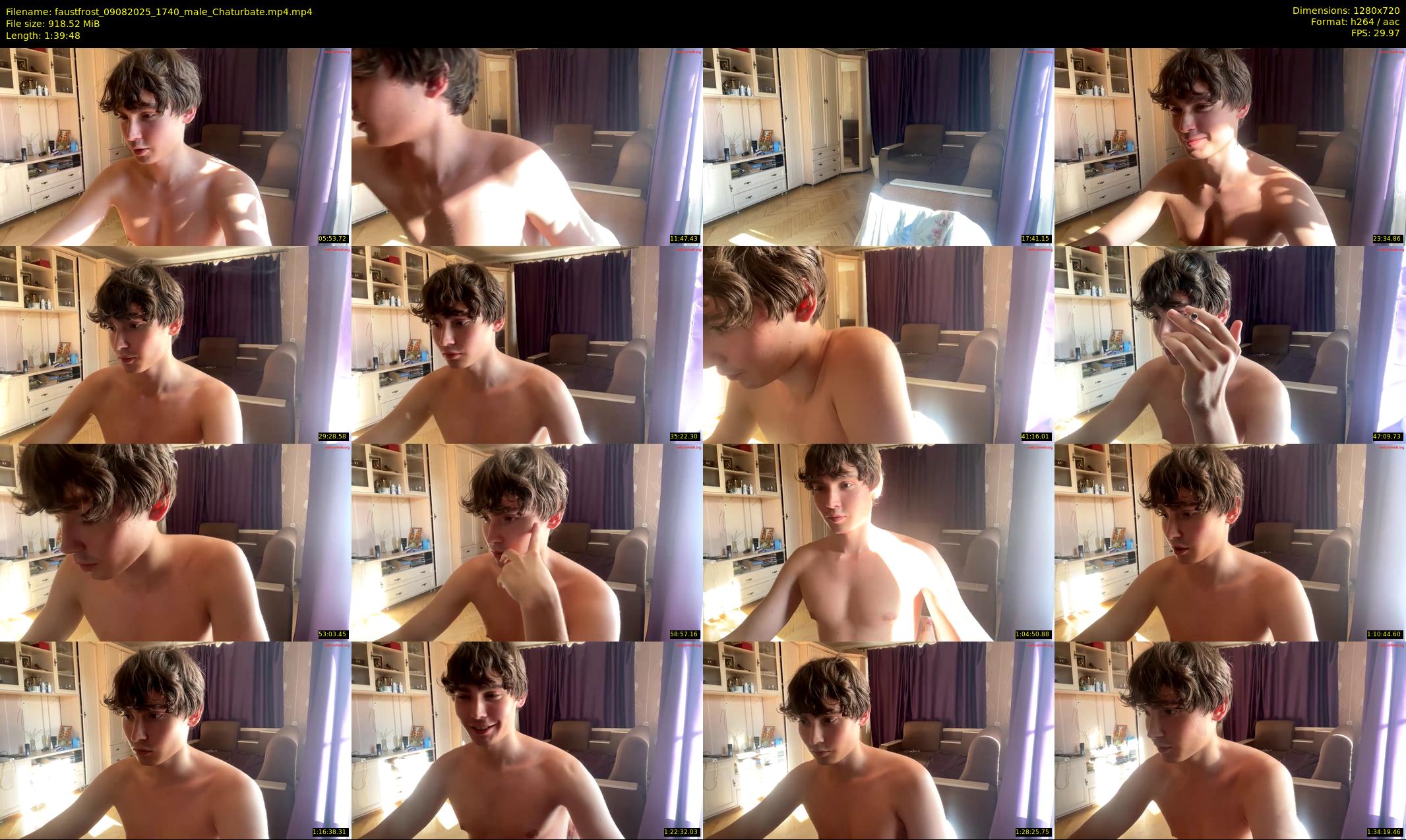 faustfrost — 100 minute Chaturbate male cam show recording, 720p, Aug 9, 2025