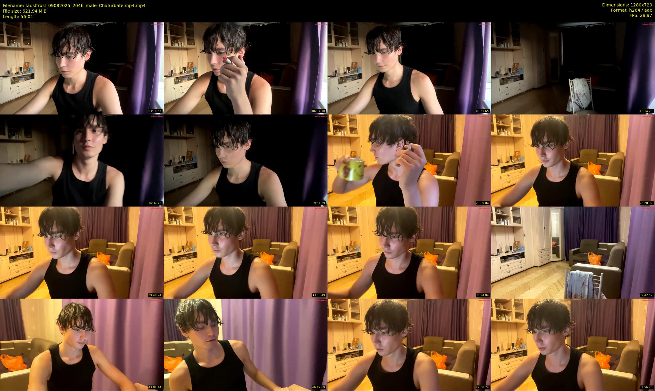 faustfrost — 57 minute Chaturbate male cam show recording, 720p, Aug 9, 2025