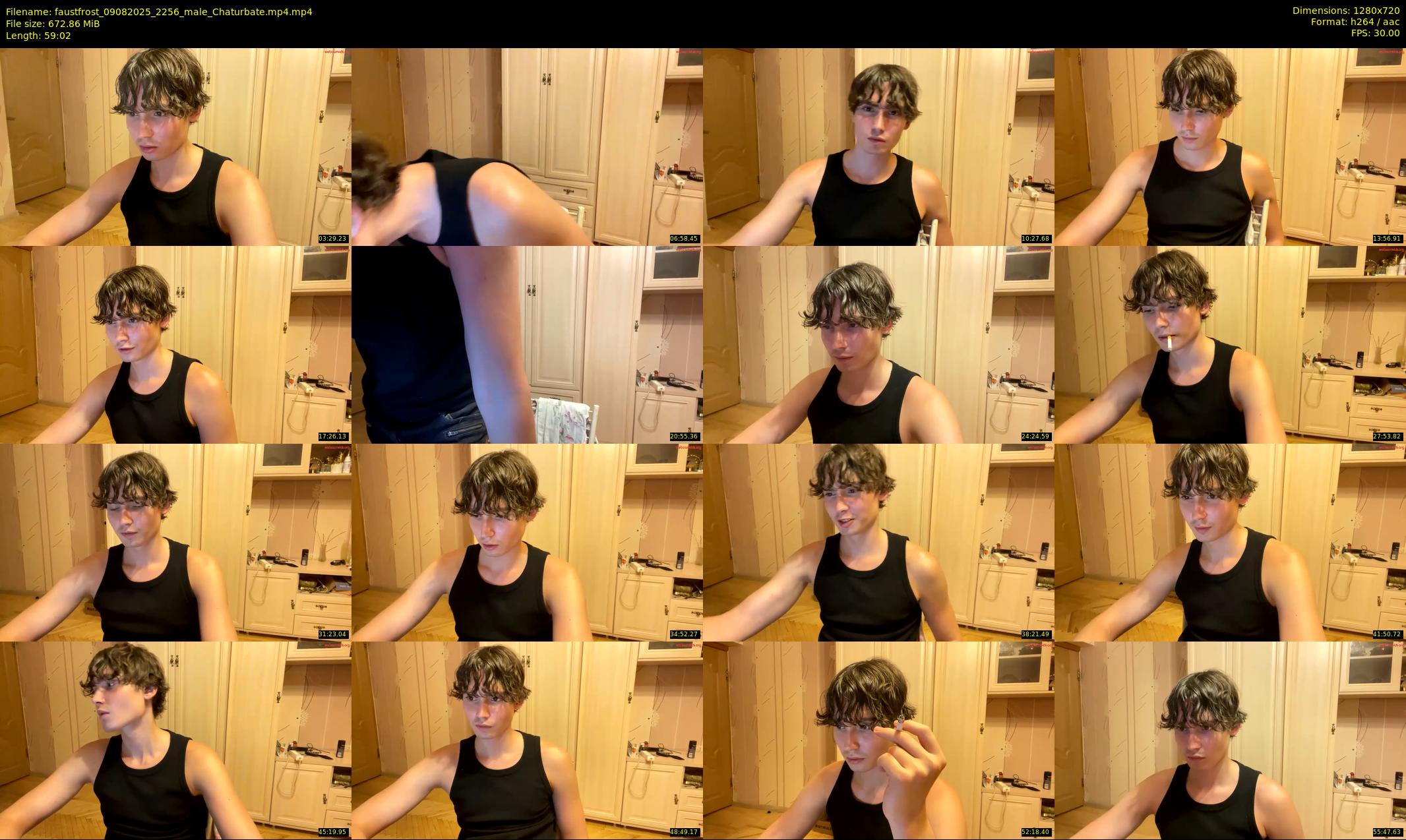 faustfrost — 60 minute Chaturbate male cam show recording, 720p, Aug 9, 2025