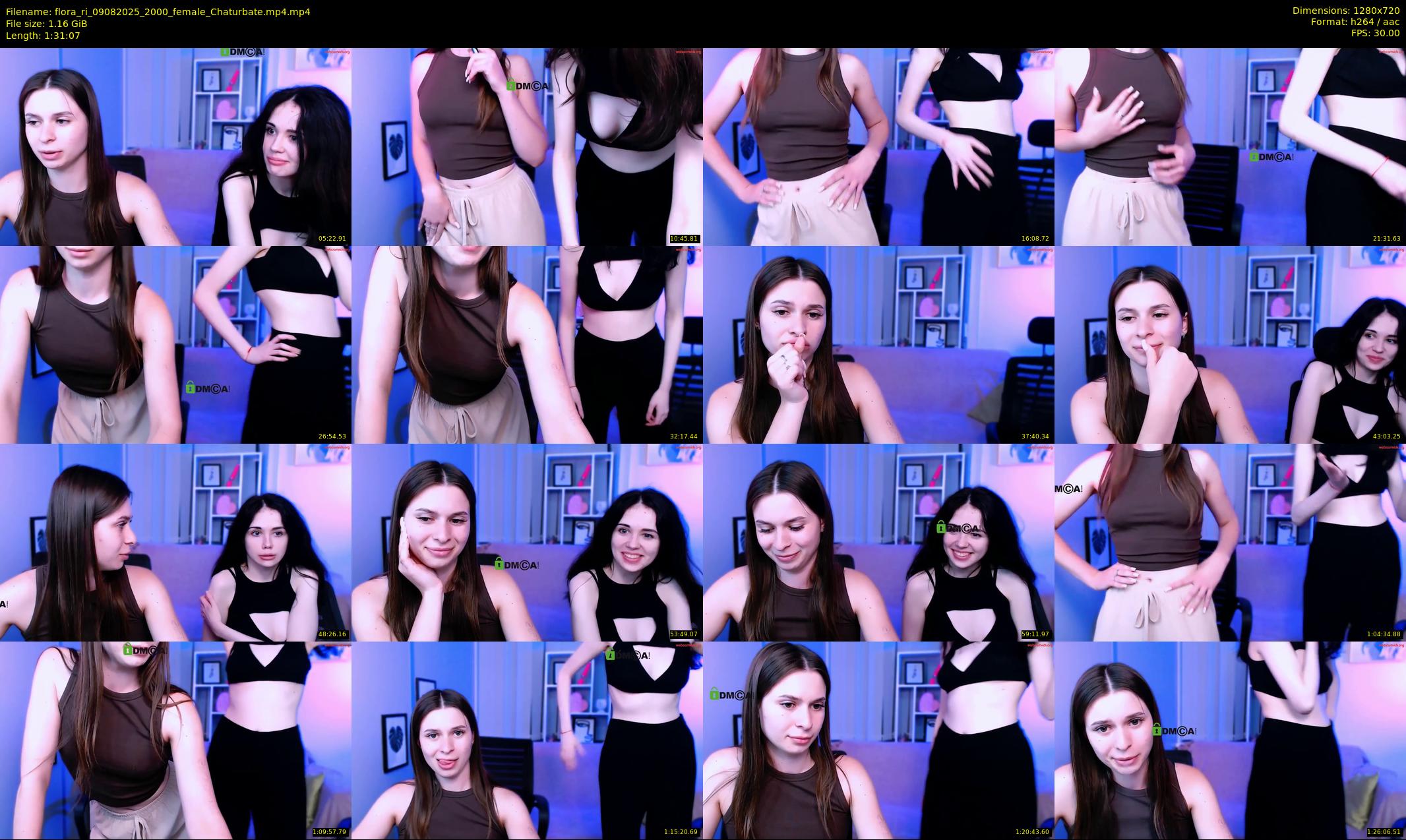 flora_ri — 92 minute Chaturbate female cam show recording, 720p, Aug 9, 2025