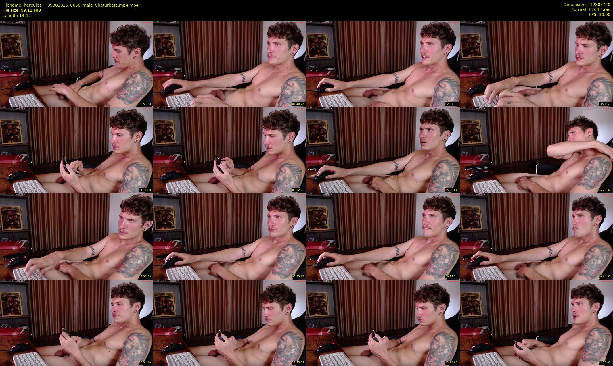 hercules__ — 15 minute Chaturbate male cam show recording, 720p, Aug 9, 2025