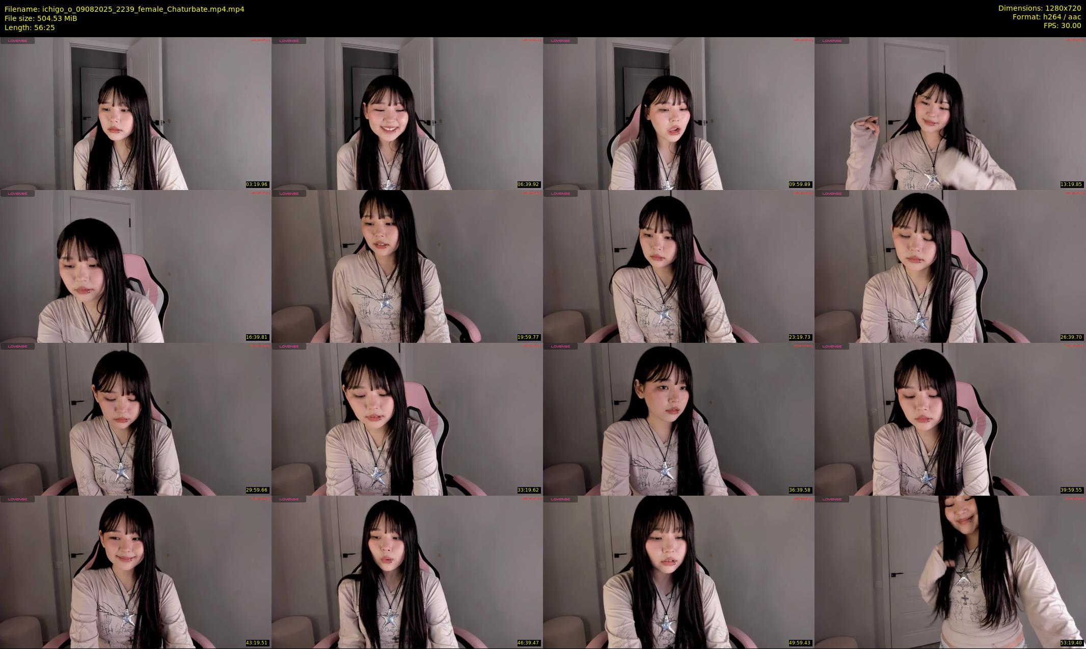 ichigo_o — 57 minute Chaturbate female cam show recording, 720p, Aug 9, 2025