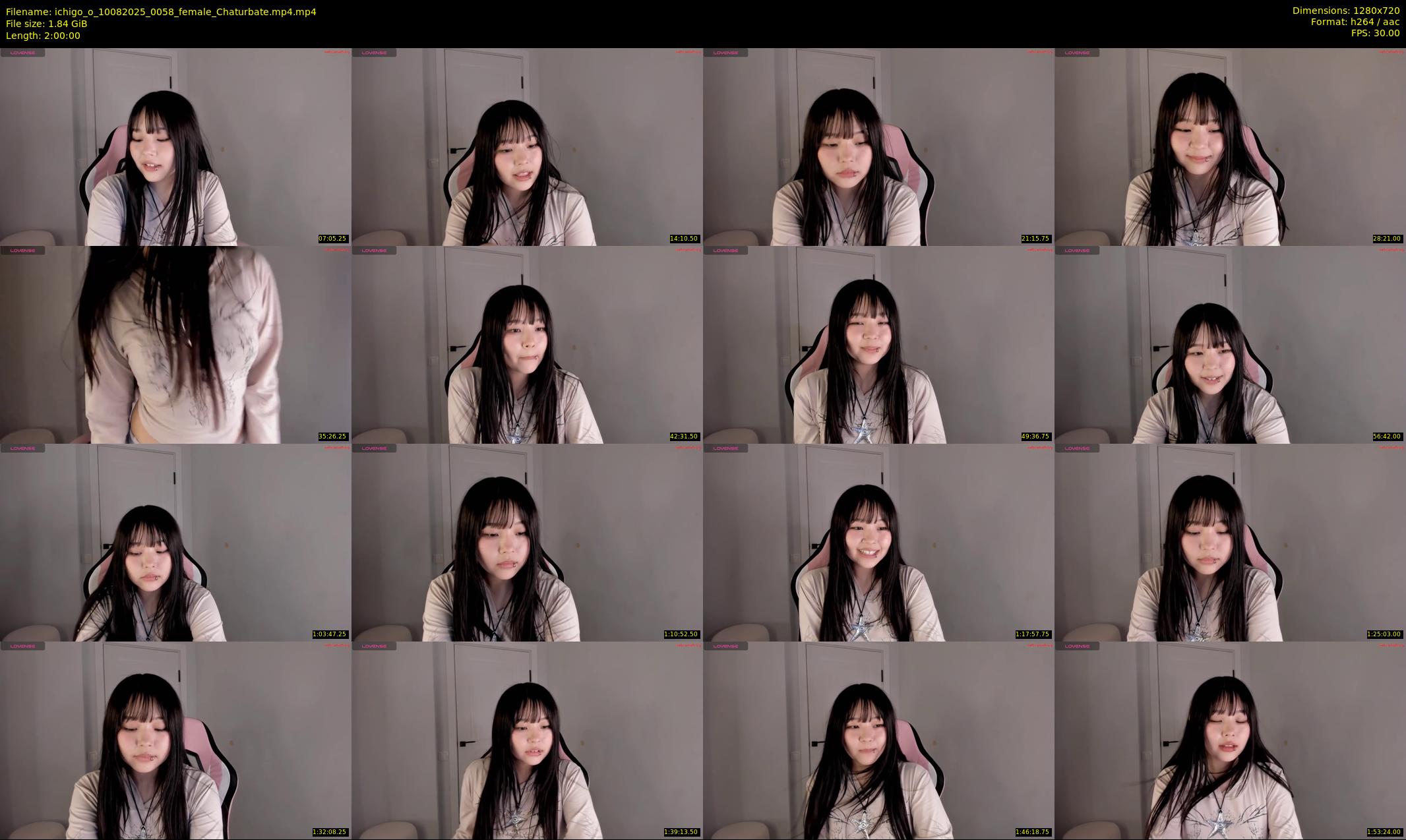 ichigo_o — 120 minute Chaturbate female cam show recording, 720p, Aug 10, 2025