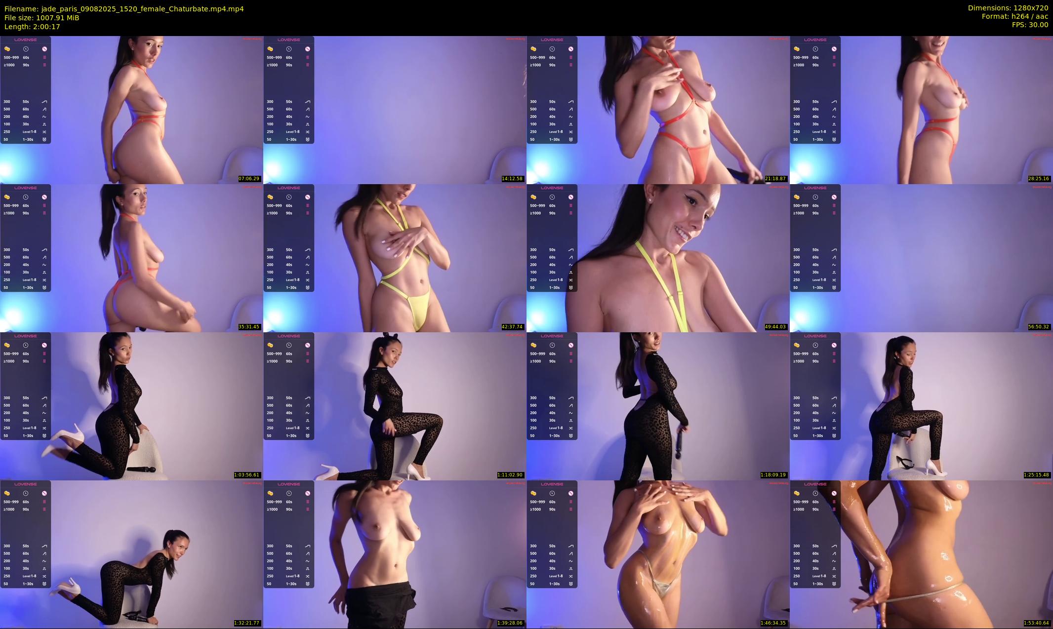 jade_paris — 121 minute Chaturbate female cam show recording, 720p, Aug 9, 2025